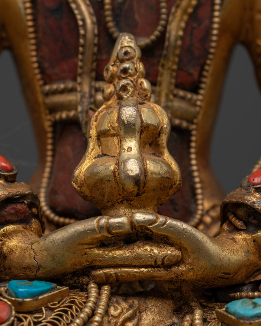 Coral Amitayus Buddha Statue: The Bodhisattva Of Infinite Life