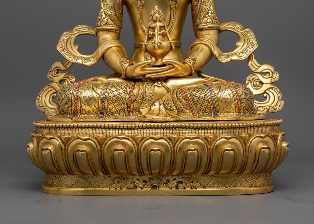 Amitayus Statue | Nepalese Handcrafted Healing Sculpture