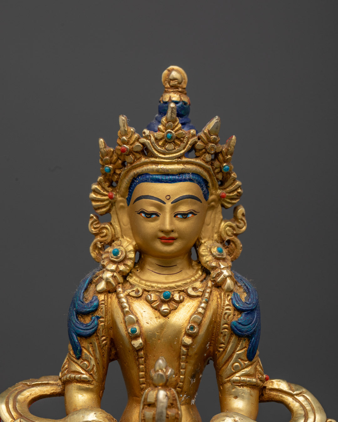 Amitayus Statue | Hand-Carved Nepalese Deity
