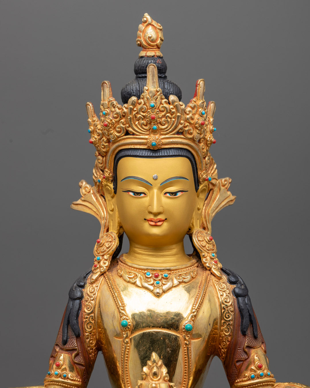 Amitayus Statue | Handcrafted Tibetan Buddha Sculpture