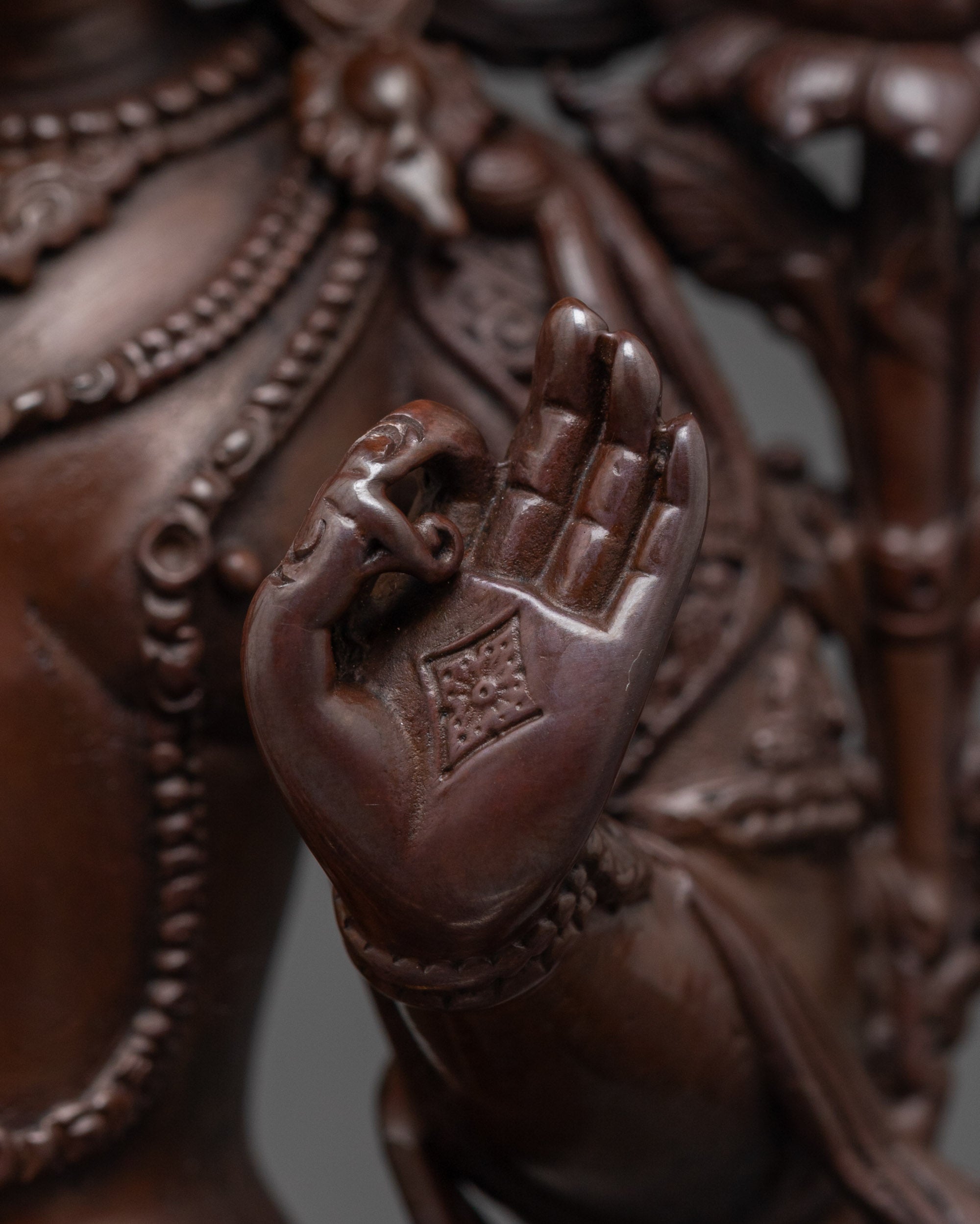 Oxidized Manjushri Statue | Precision-Made Symbol of Wisdom