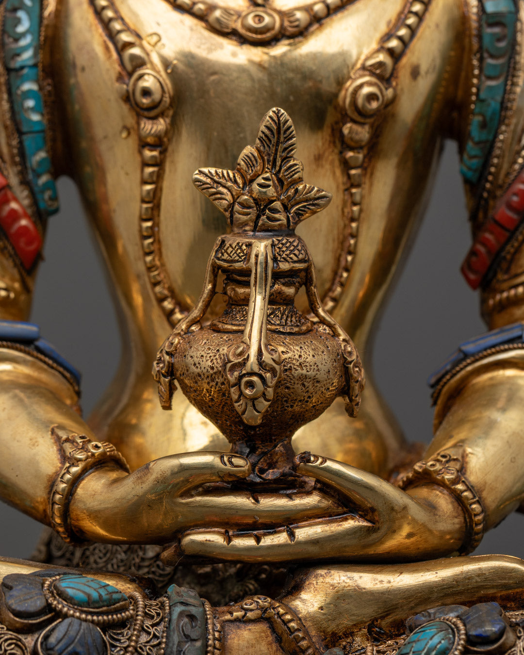 Longevity Amitayus Buddha Statue | Traditional Buddhist Art
