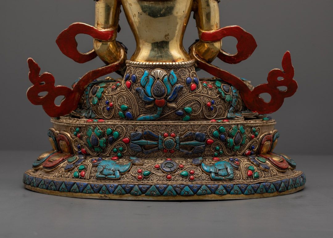 Longevity Amitayus Buddha Statue | Traditional Buddhist Art