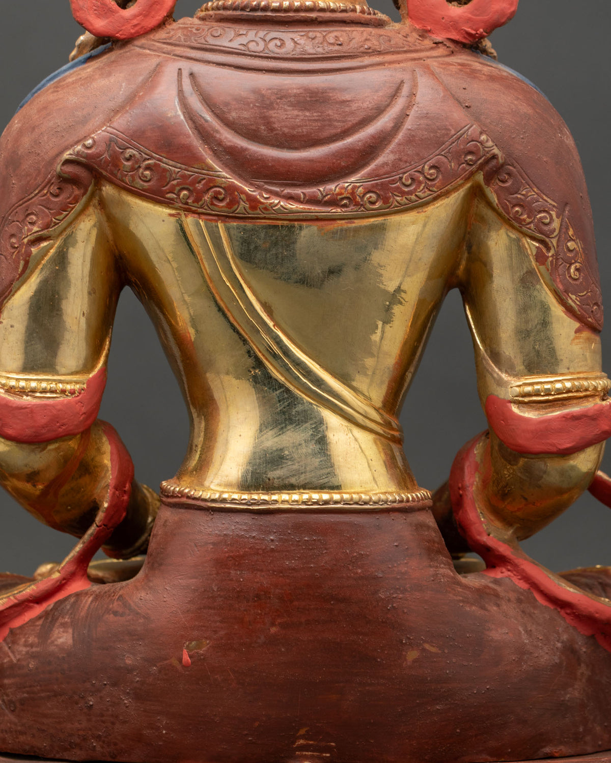 Handcrafted Amitayus Copper Statue | Fine Buddhist Sculpture