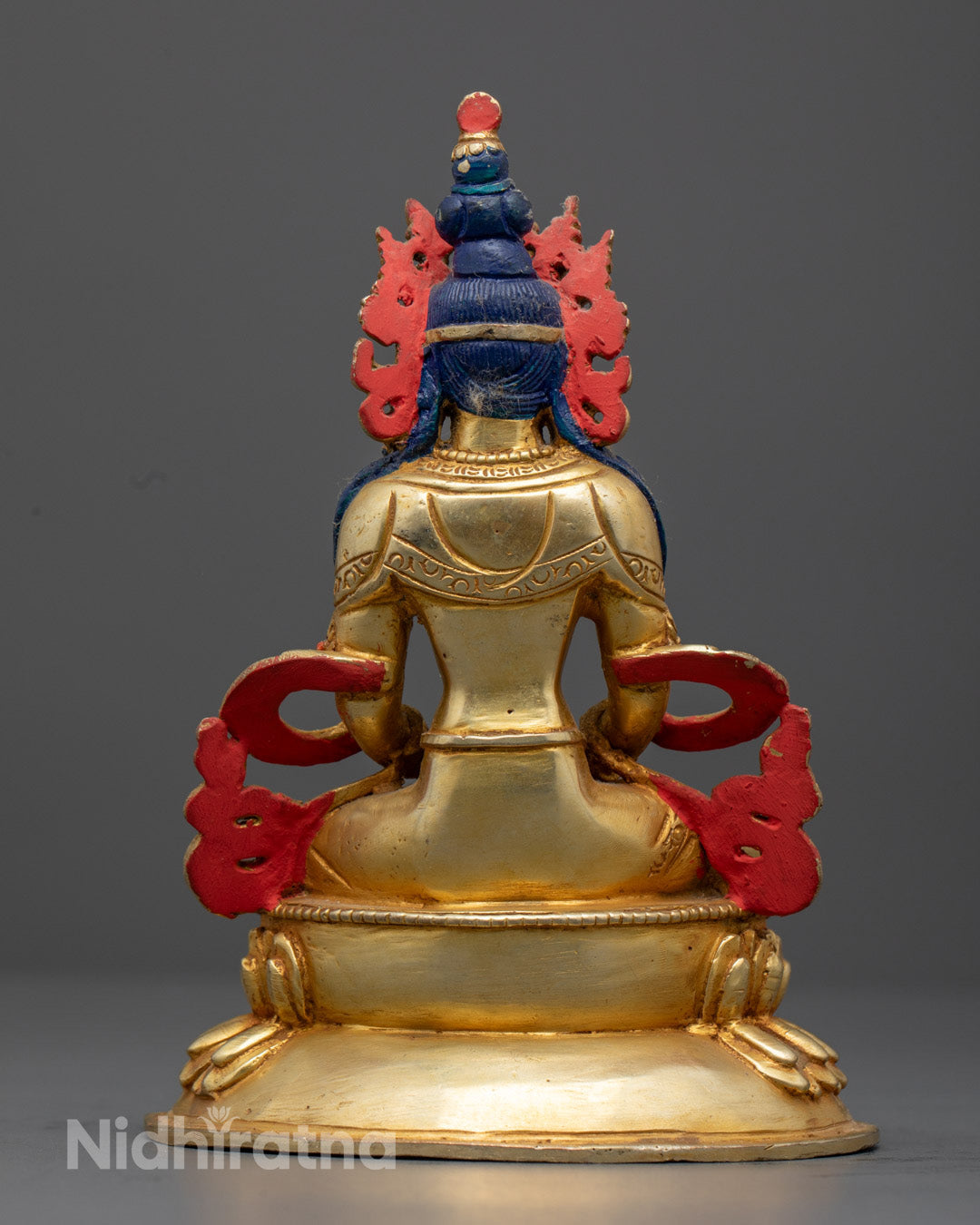 Amitayus Statue | Hand-Carved Nepalese Deity