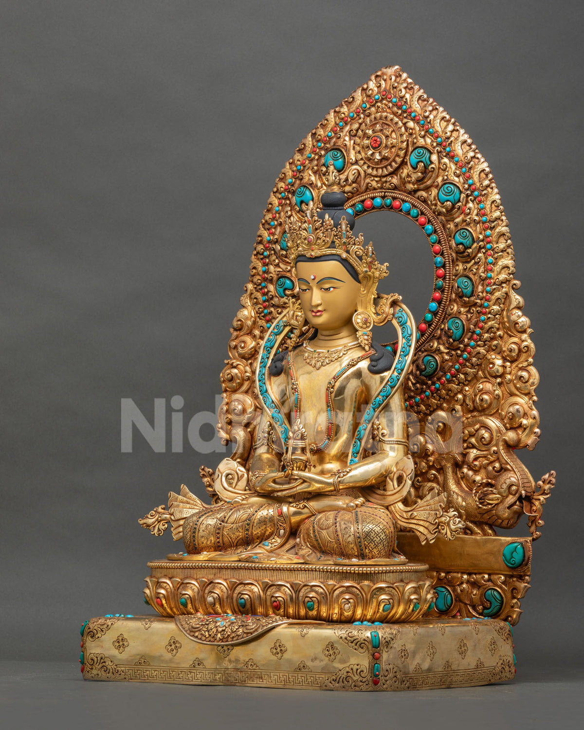 Large Amitayus Buddha Statue from Nepal | Meditation and Altar Decor