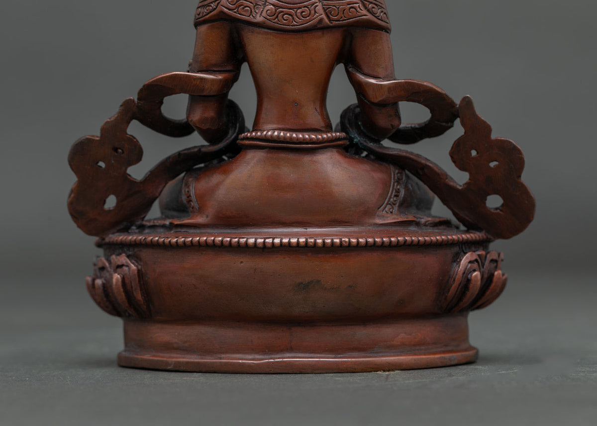 Oxidized Amitayus Statue | Buddha of Longevity and Long Life