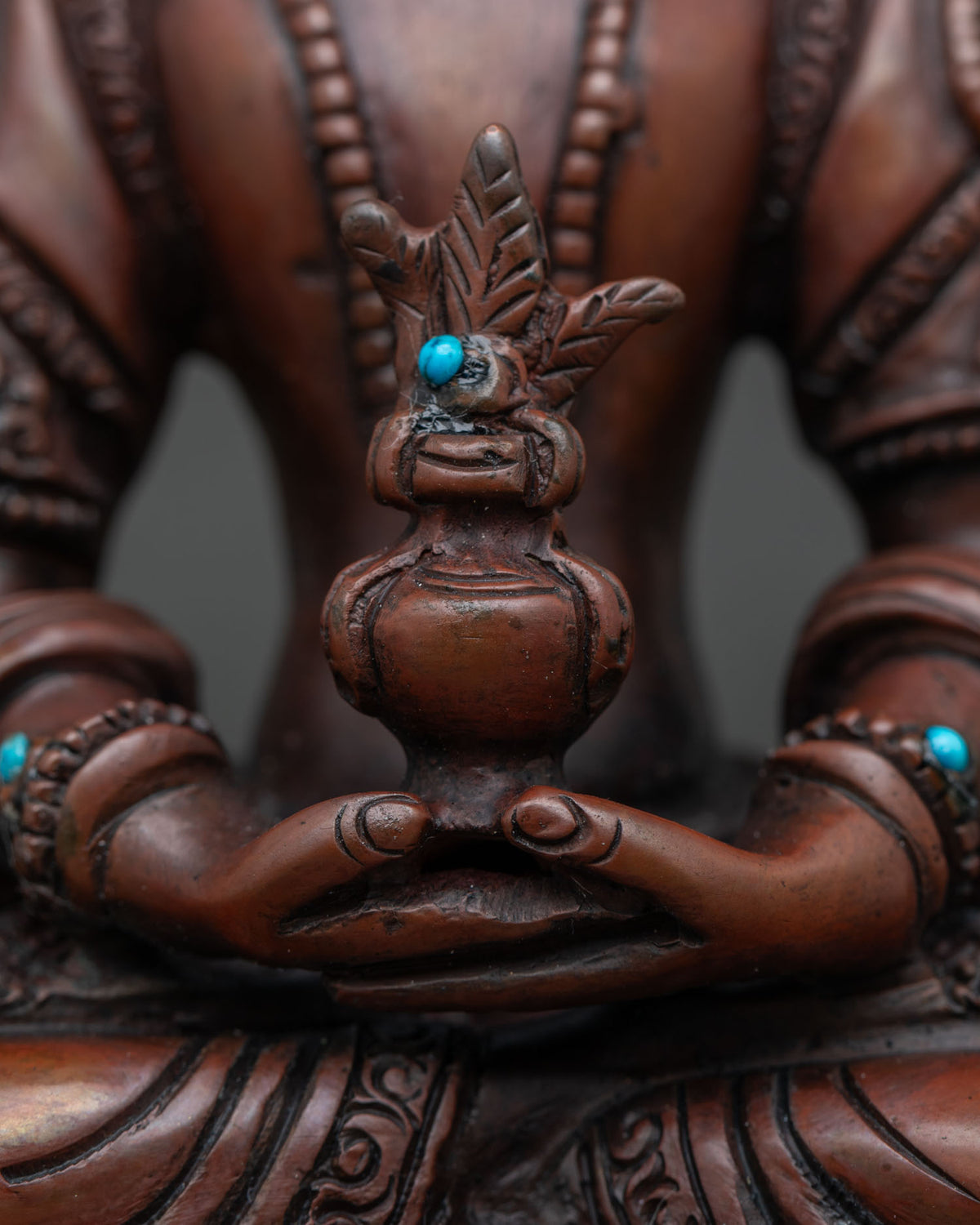 Oxidized Amitayus Statue | Buddha of Longevity and Long Life