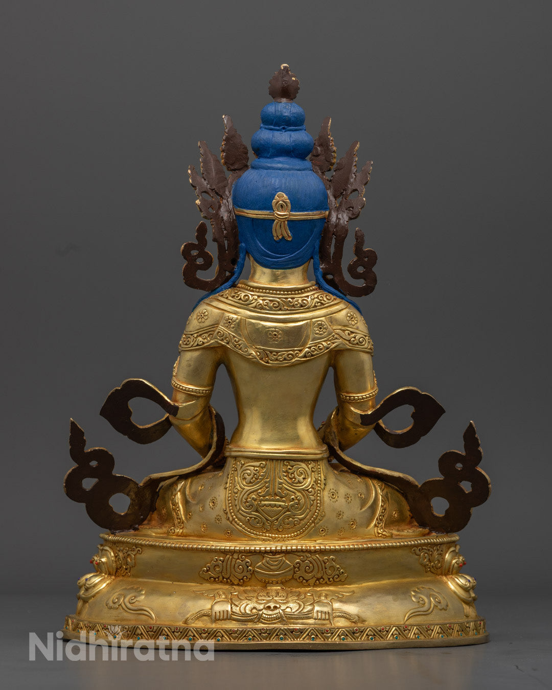 Amitayus Statue | Authentic Hand-Carved Buddhist Sculpture