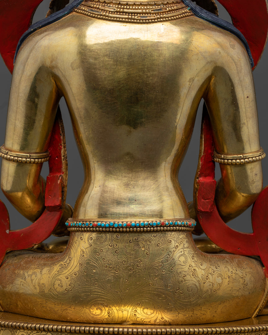Buddhist symbol of longevity and wisdom | Elegant Amitayus Buddha decor