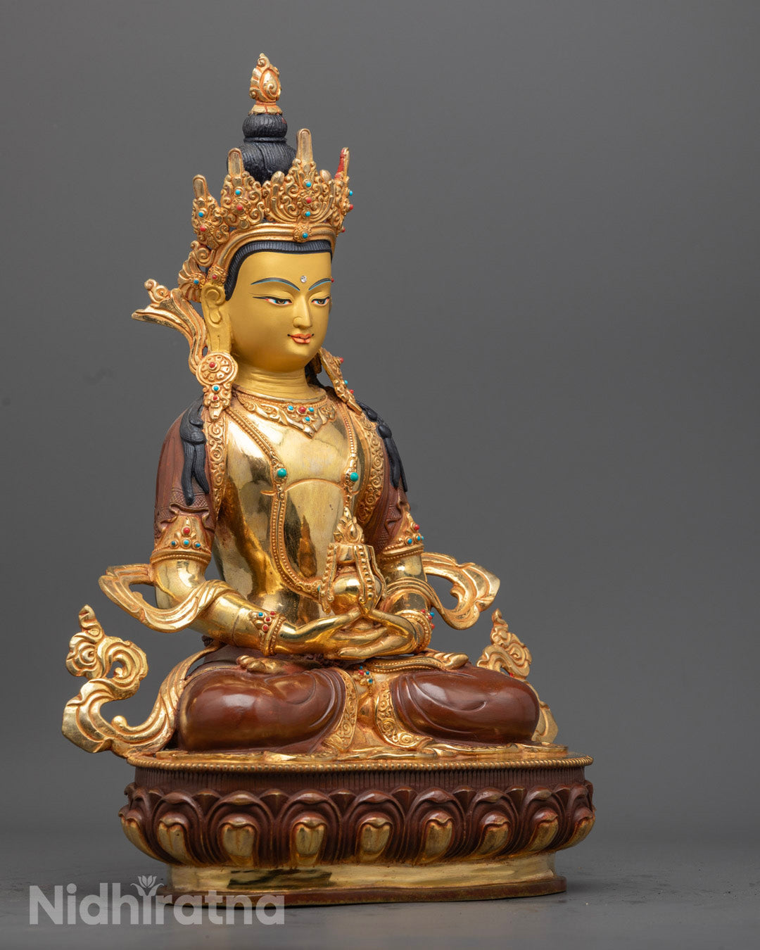 Amitayus Statue | Handcrafted Tibetan Buddha Sculpture