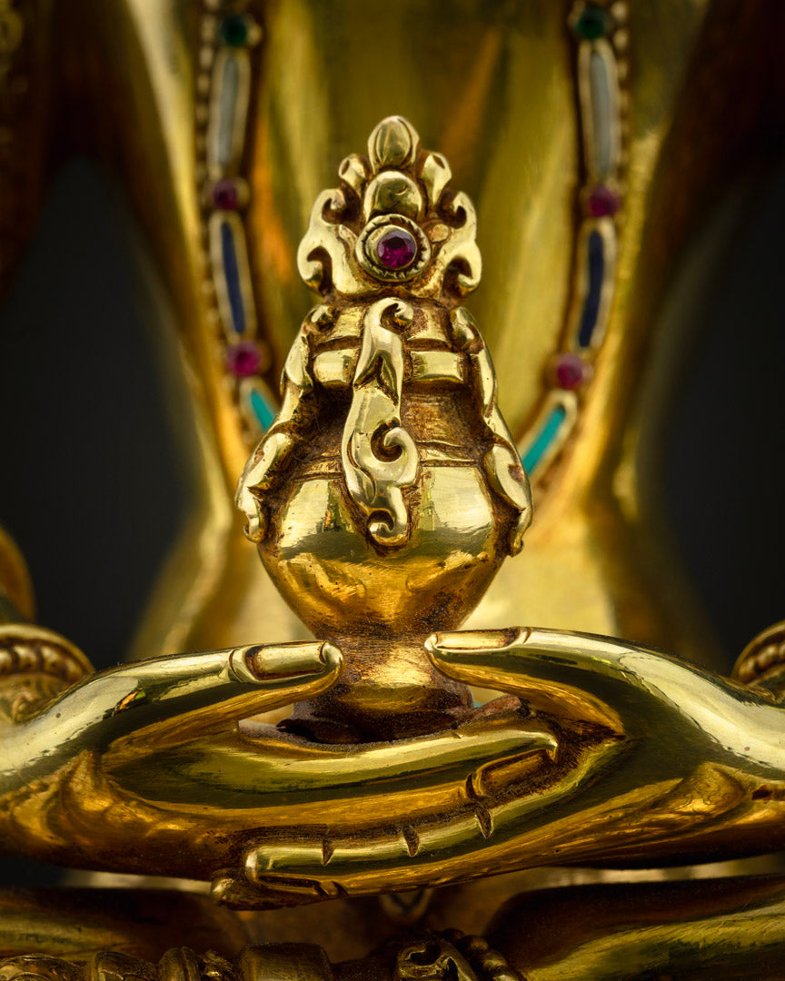 Amitayus Practice Statue | A Beacon of Longevity and Wisdom