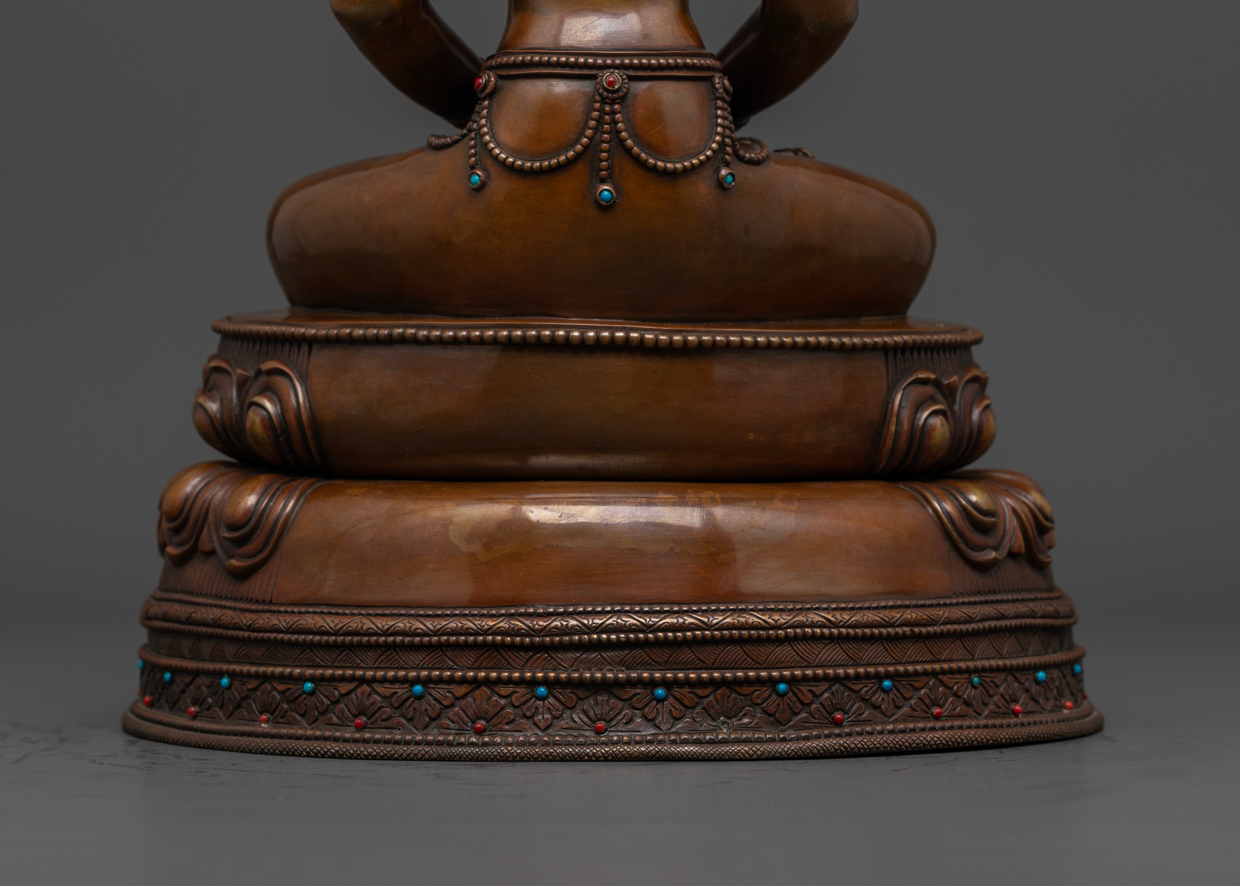 lower back of Amitayus Buddha statue