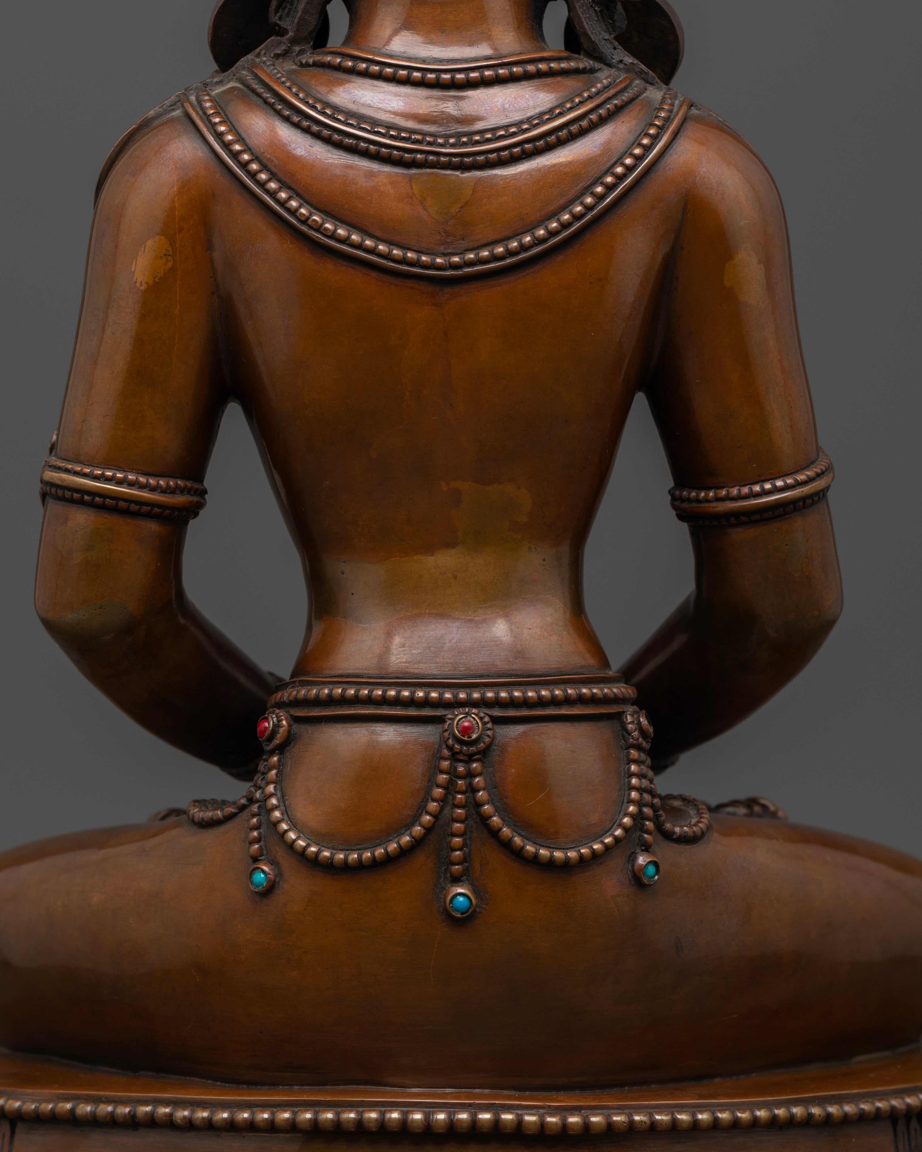 back Amitayus Buddha statue