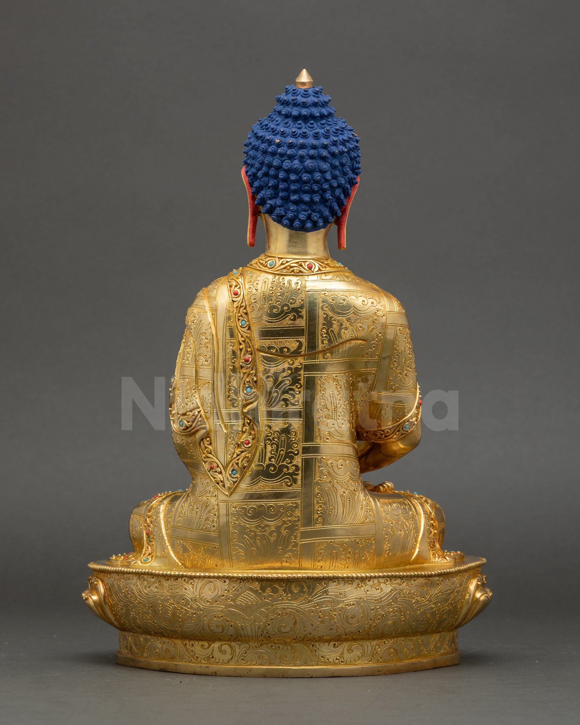Amitayus Buddha meditation statue handcrafted Nepalese sculpture