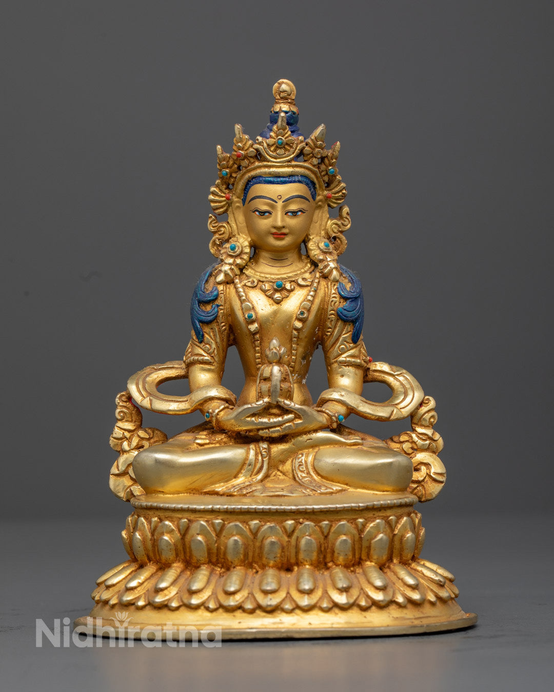 Amitayus Statue | Hand-Carved Nepalese Deity