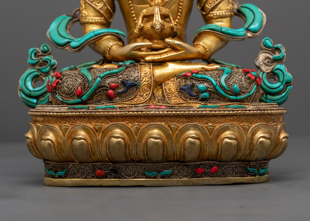 Tibetan Amitayus Buddha Statue | Authentic Handcrafted Statue