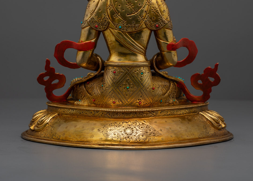 Aparmita Amitayus Tsepame Sculpture | The Buddha of Longevity