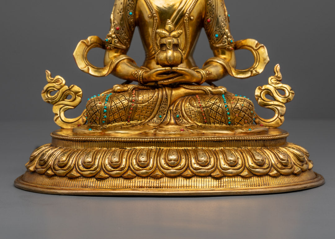 Aparmita Amitayus Tsepame Sculpture | The Buddha of Longevity