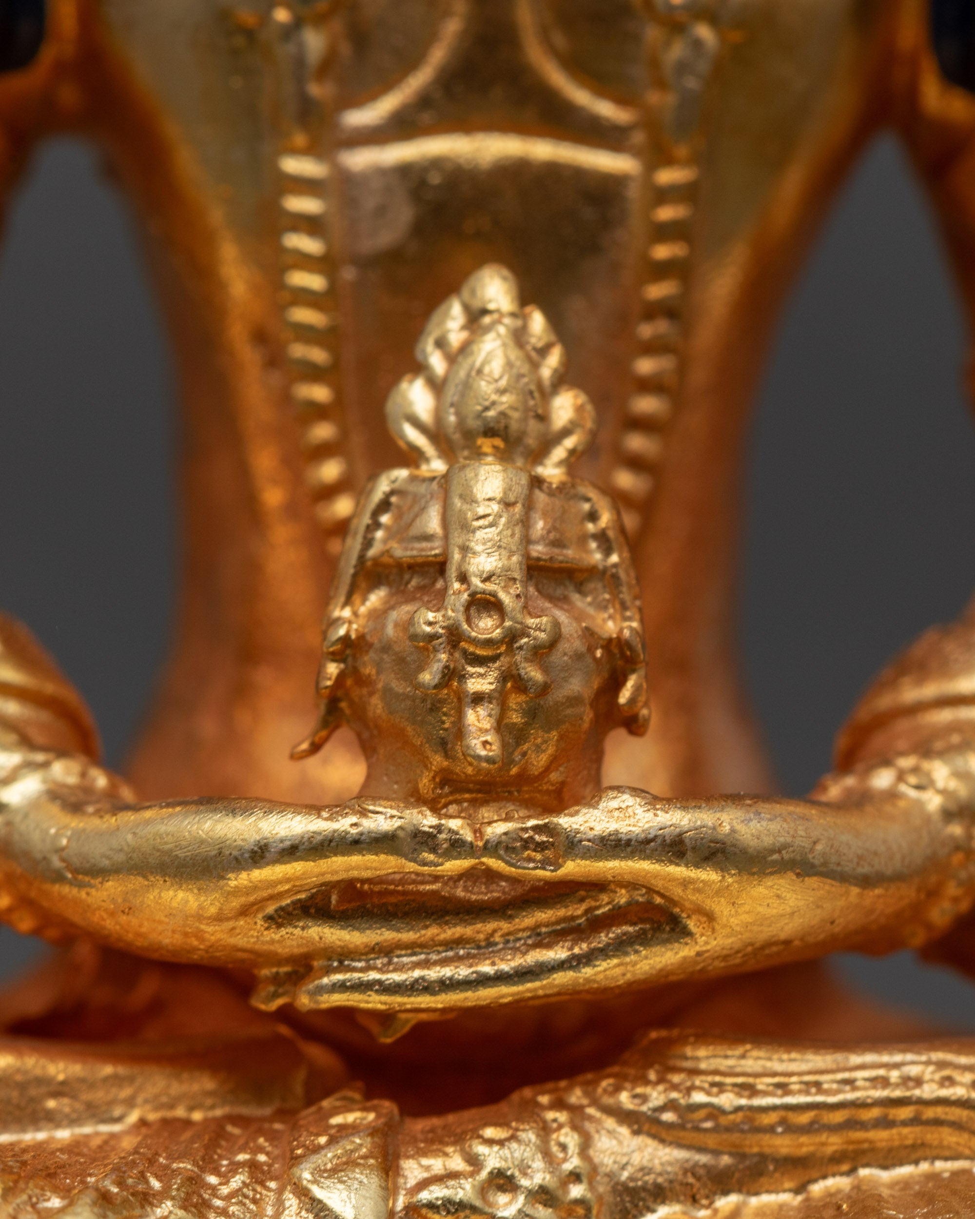 Machine-Made Amitayus Buddha Statue | Golden Statue for Longevity