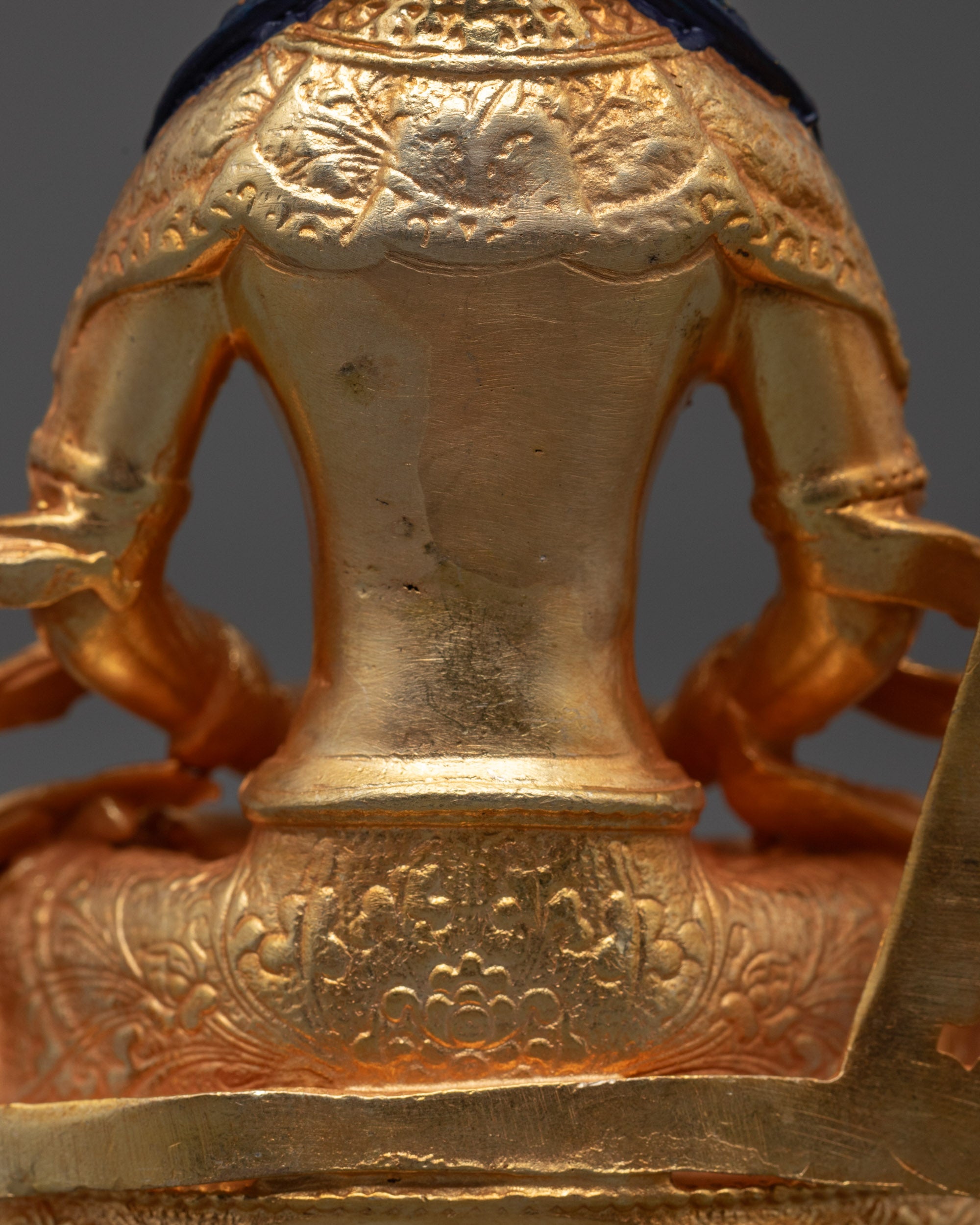 Machine-Made Amitayus Buddha Statue | Golden Statue for Longevity