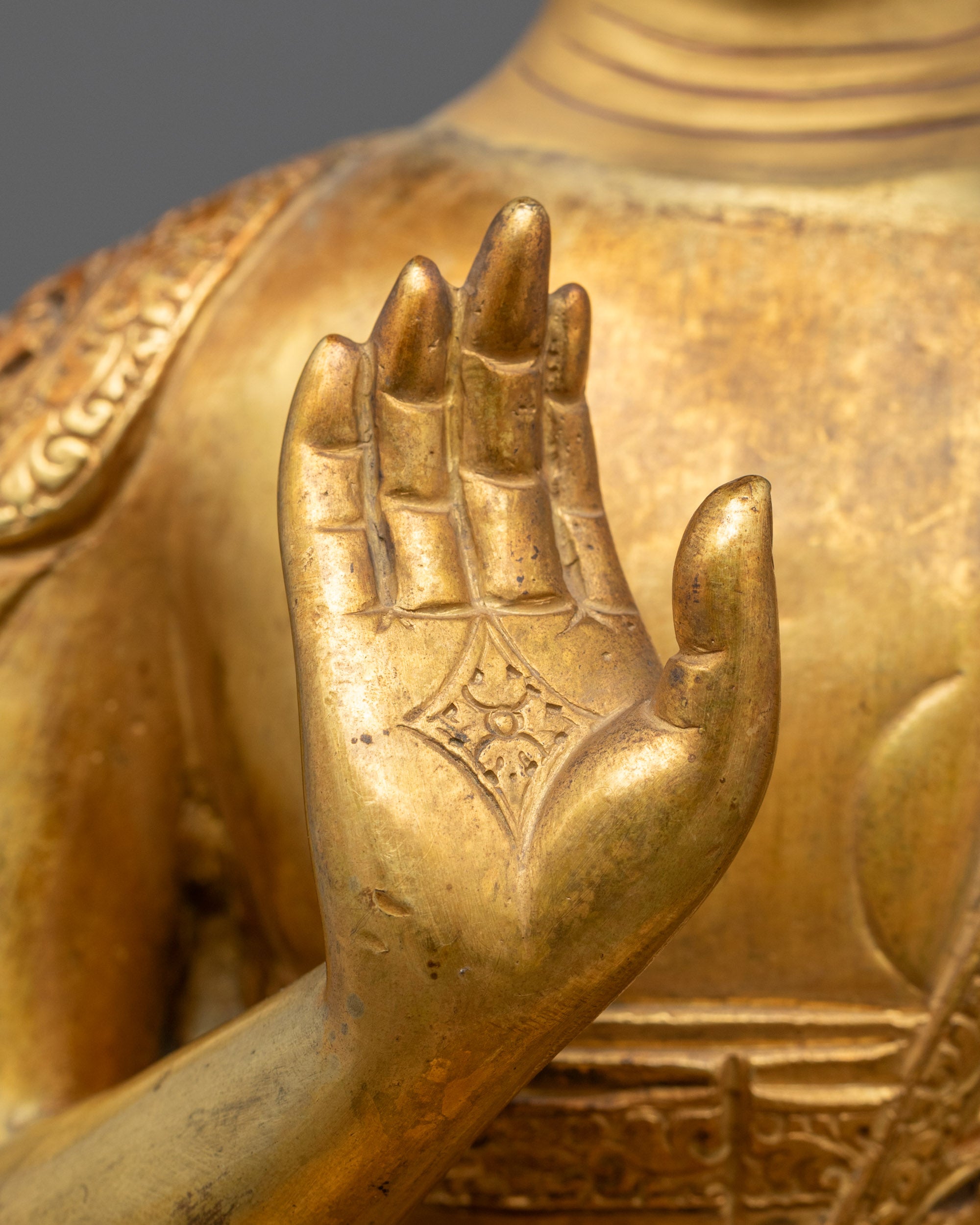 Tibetan Amoghasiddhi Buddha Statue | Divine Protector and Healer