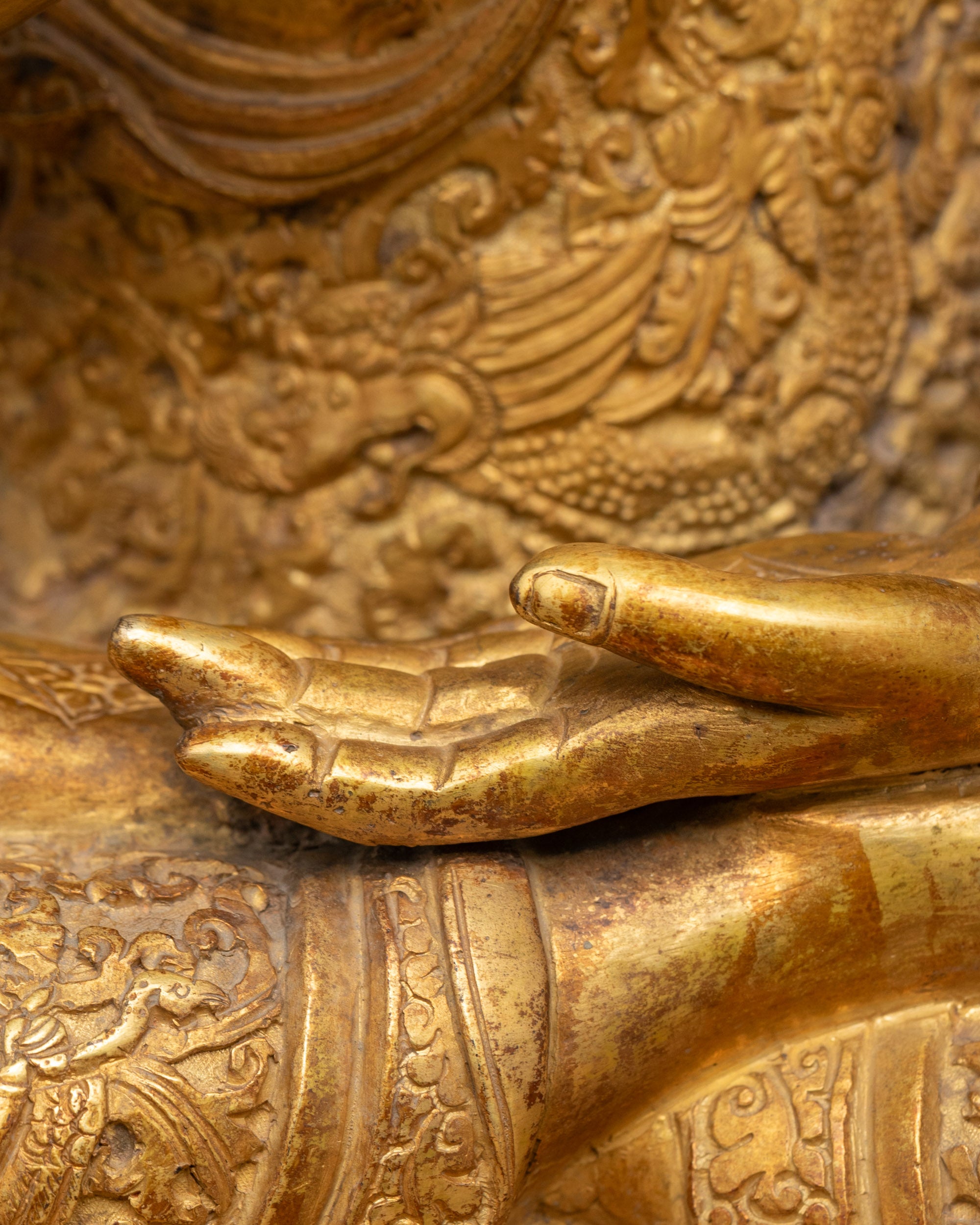 Tibetan Amoghasiddhi Buddha Statue | Divine Protector and Healer