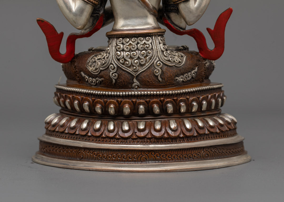 Chenrezig Statue| Handmade Tibetan Avalokiteshvara for Altar & Meditation