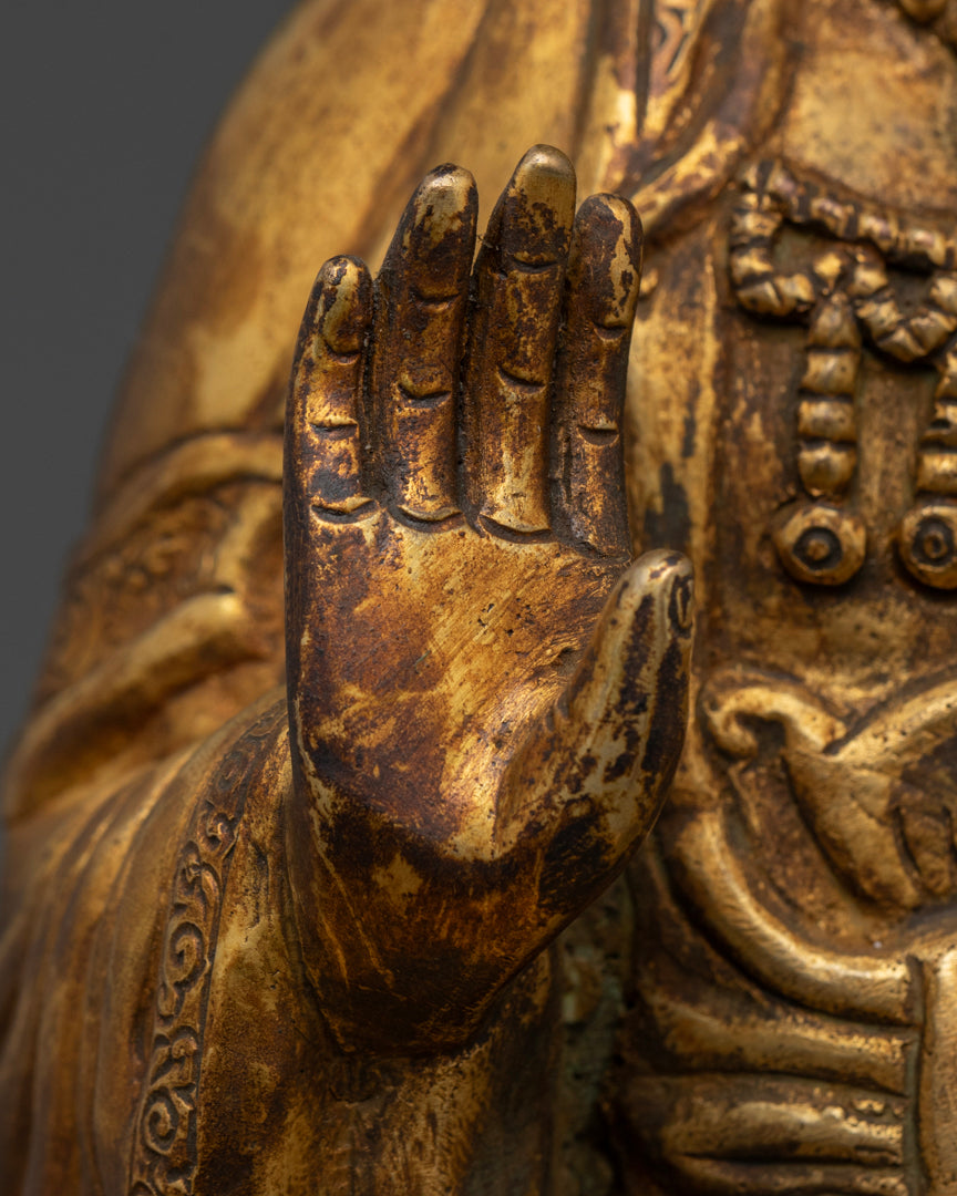 Kuan Yin Statue in Antique Finish | Quan Yin Statue Feng Shui