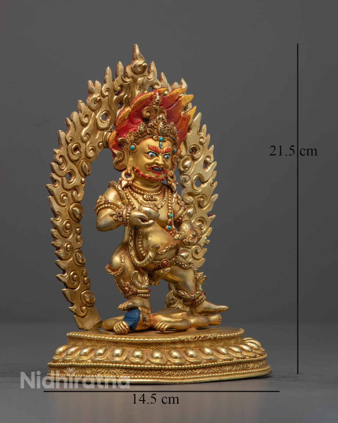Nepalese Black Dzambhala Statue | Spiritual Protection