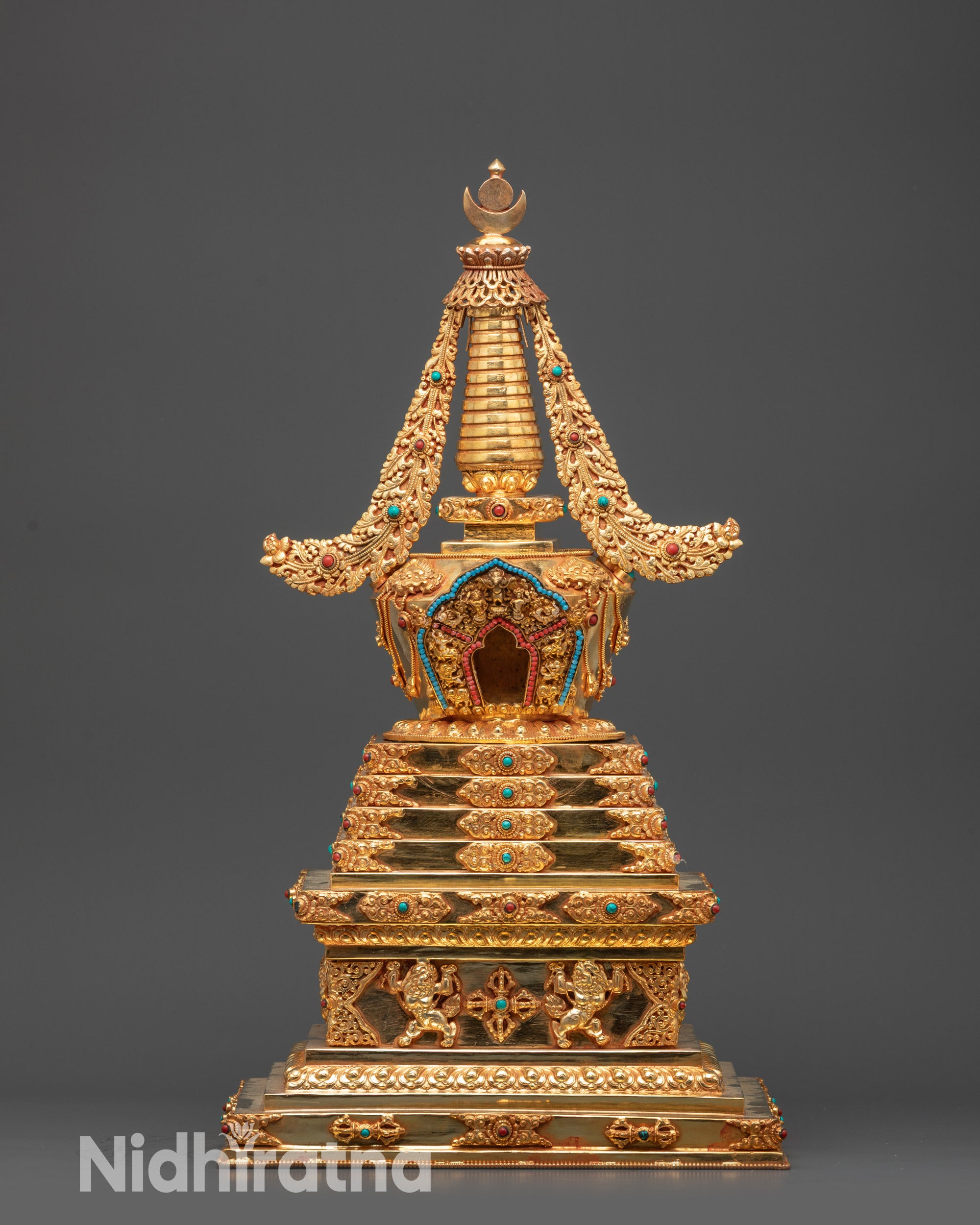 Authentic Himalayan Buddhist Stupa handcrafted by Nepalese artisans