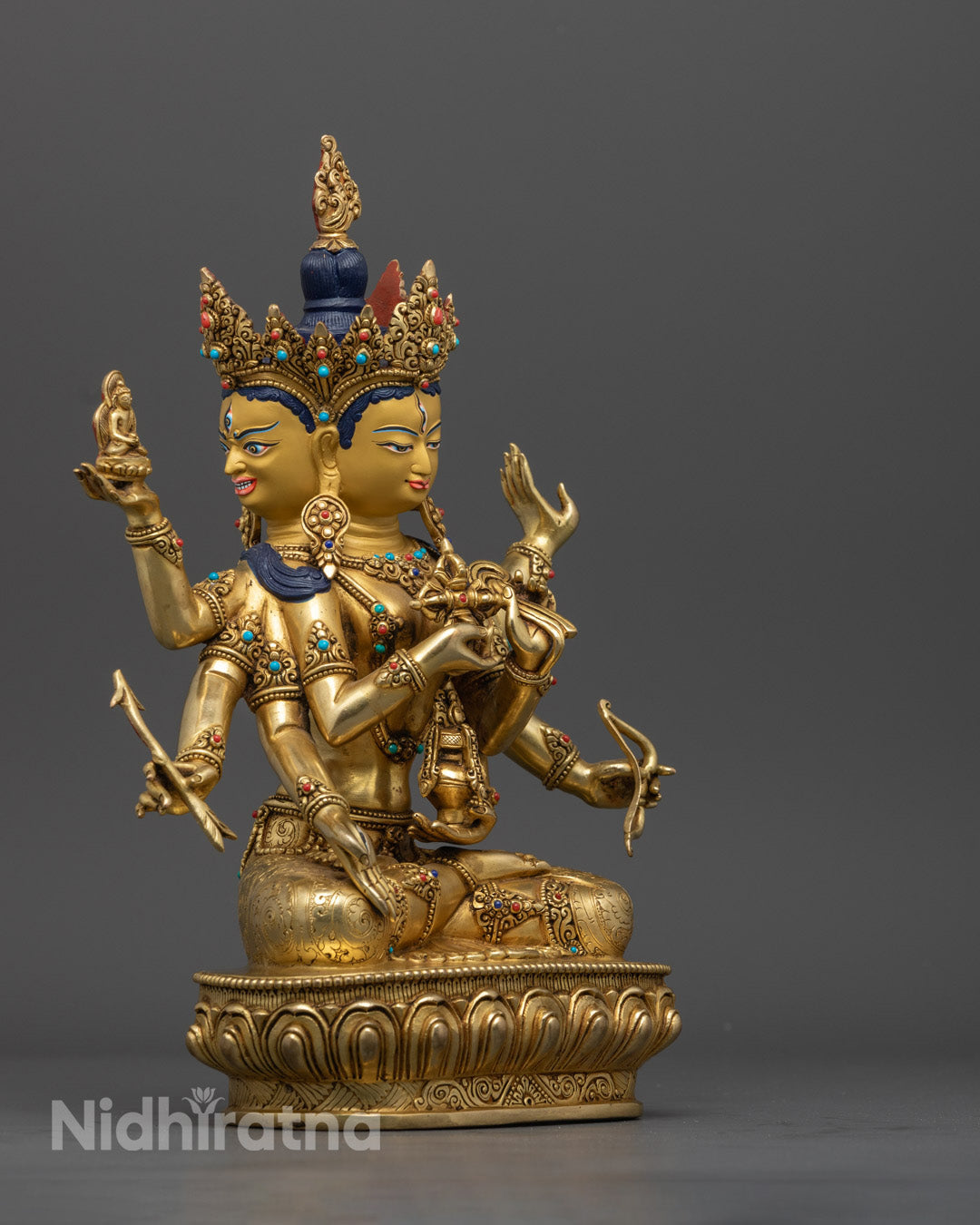 Authentic Namgyalama Statue – Hand-Carved Tibetan Buddhist Sculpture for Meditation