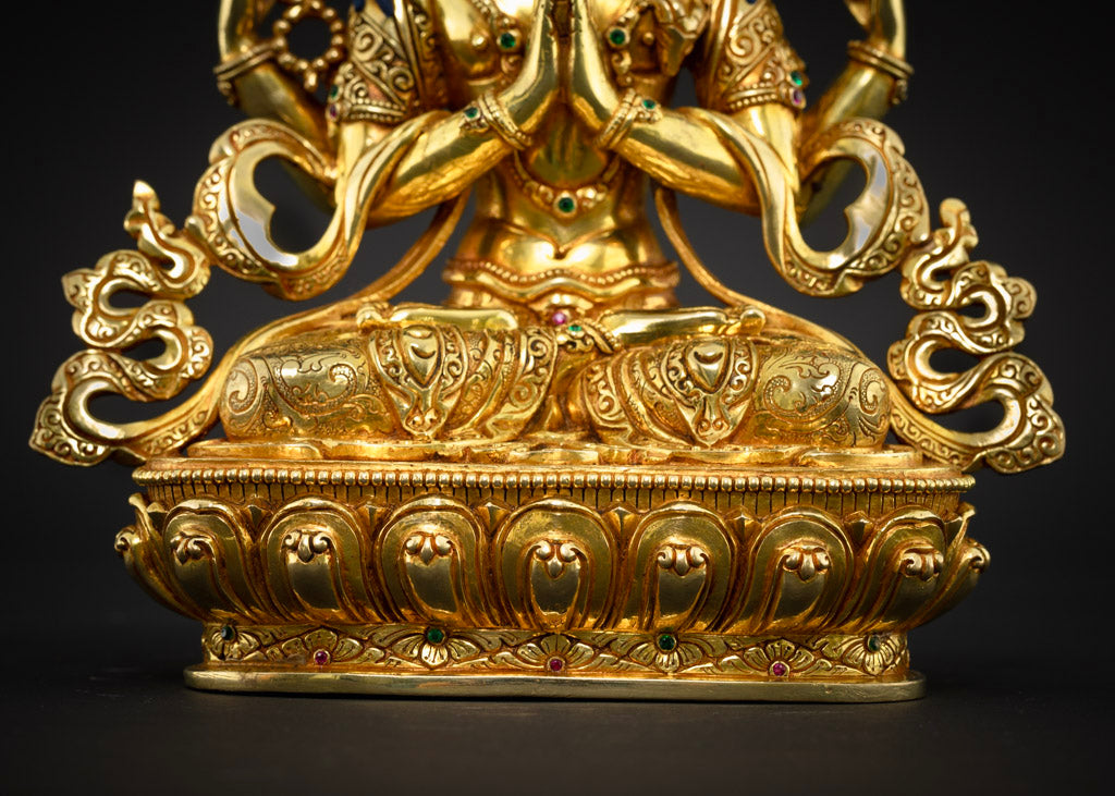 Four Armed Chenrezig Altar Statue | Chenrezig Buddha