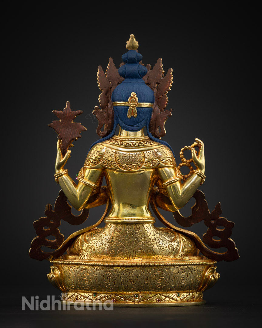Four Armed Chenrezig Altar Statue | Chenrezig Buddha