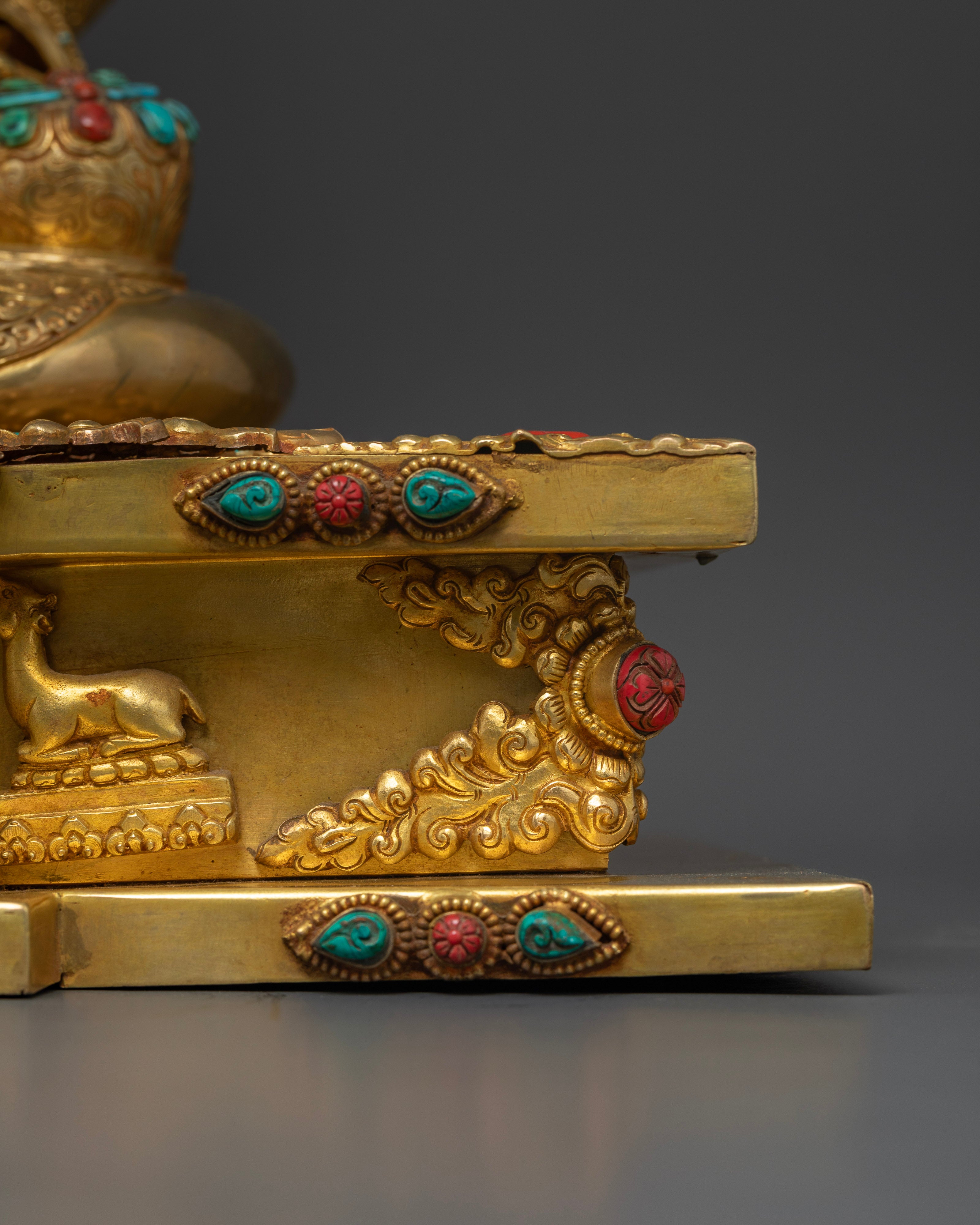 Shakyamuni Buddha Enthroned: Symbol of Enlightenment and Compassion