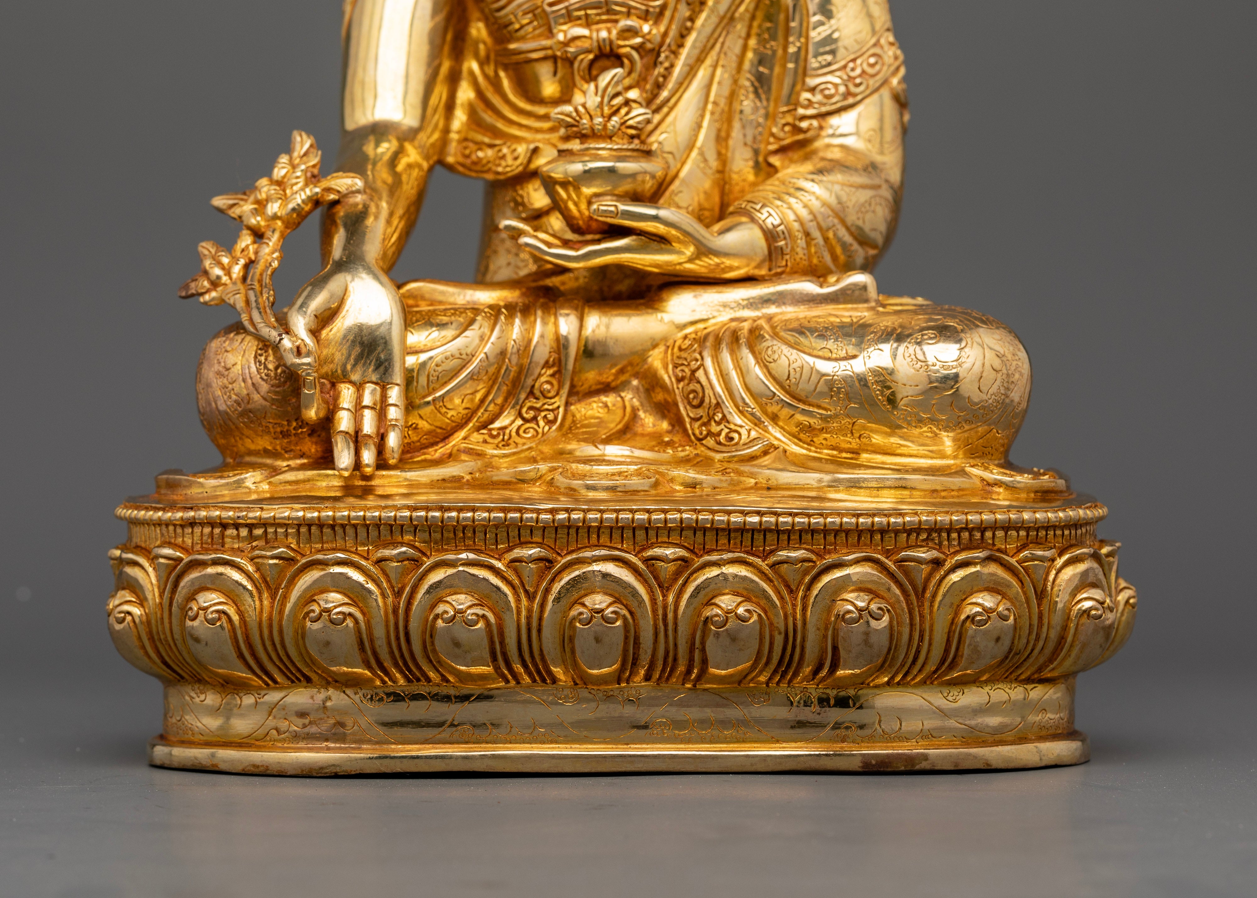 Medicine Buddha Statue - Healing Presence for Spiritual Wellness