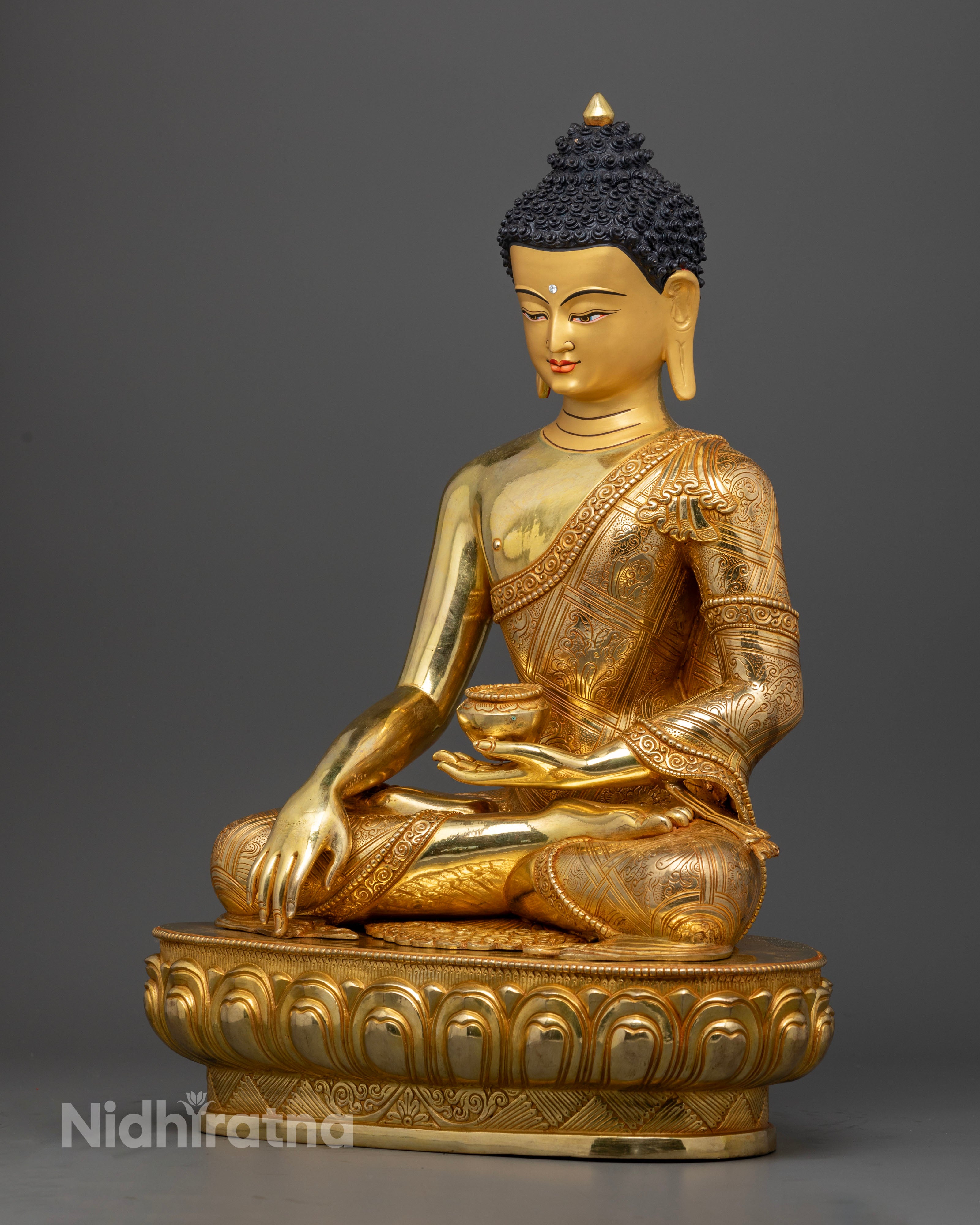 Buddha Shakyamuni: Sacred Symbols of Peace and Mindfulness