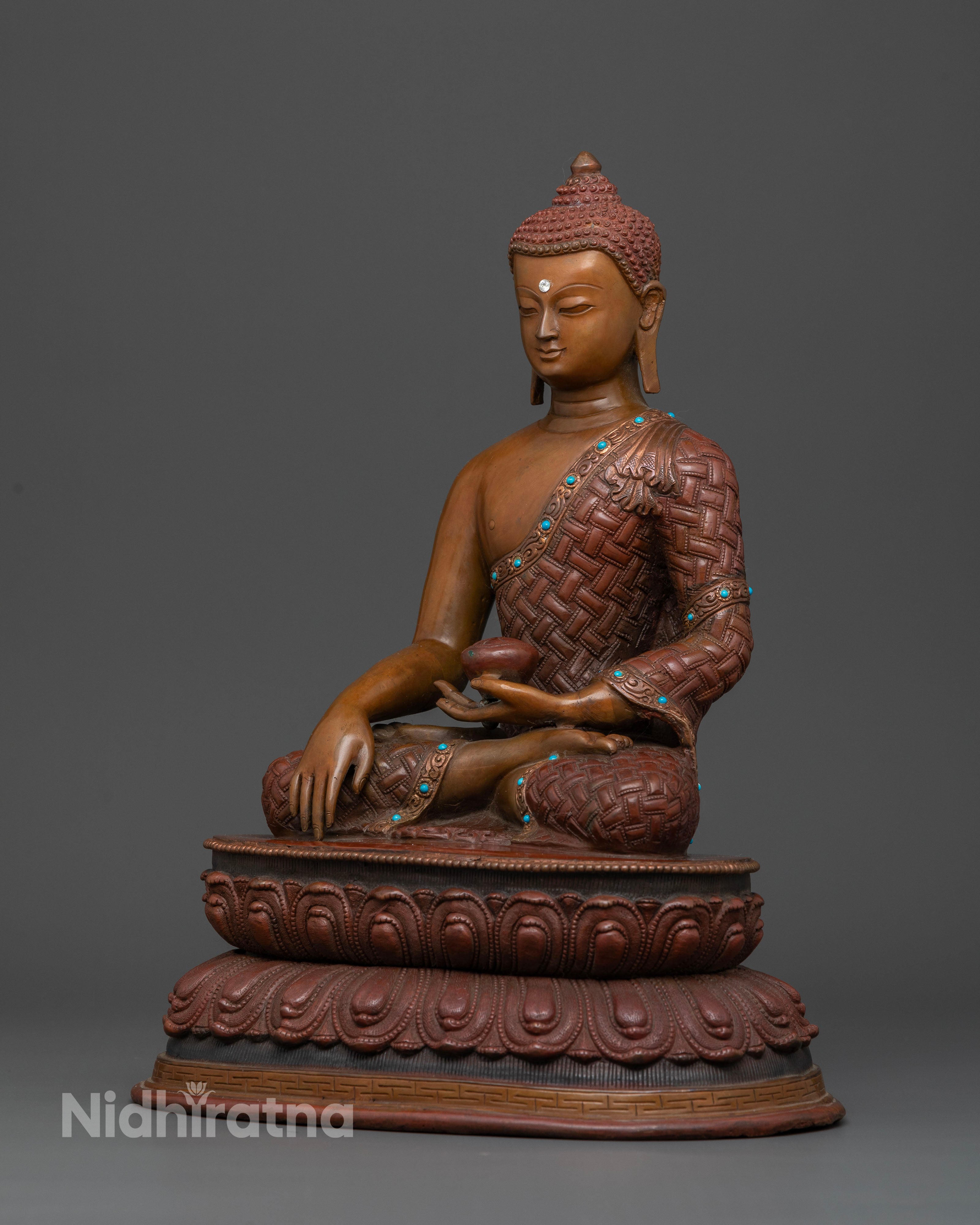 Authentic Oxidized Shakyamuni Buddha