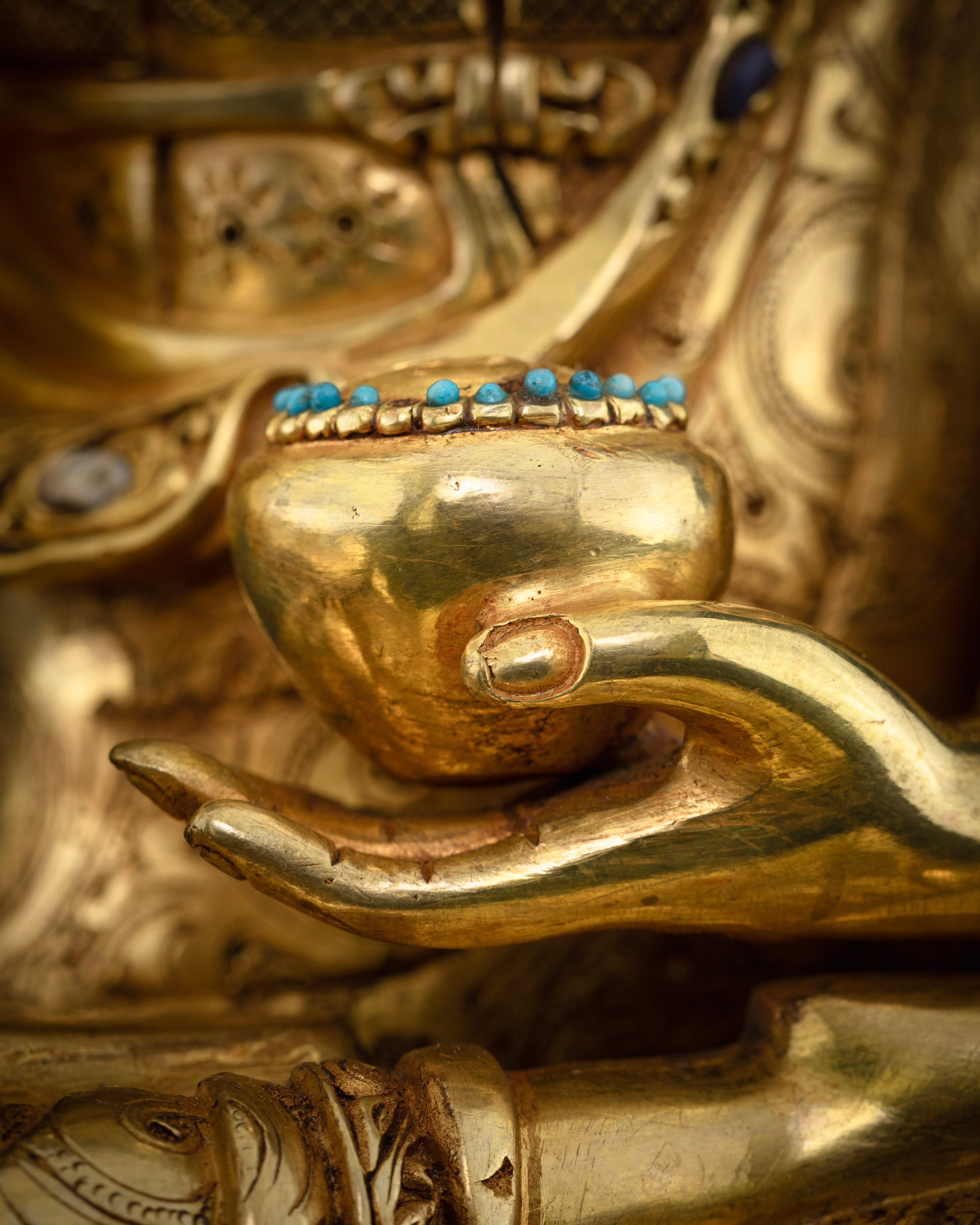 Practice with a Buddha Siddhartha Gautama Shakyamuni Statue