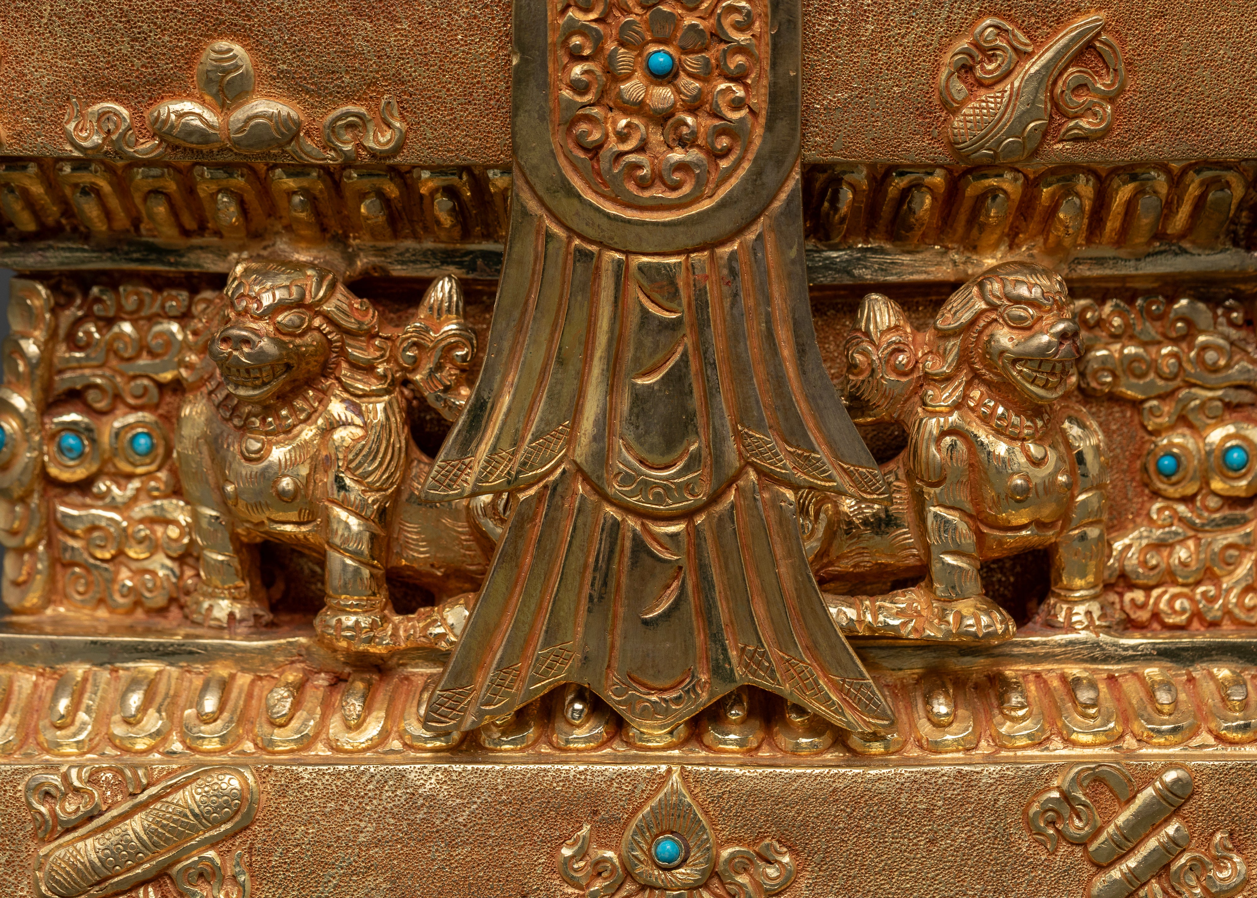 Enlightened Buddha Shakyamuni on a Throne: The Pinnacle of Serenity