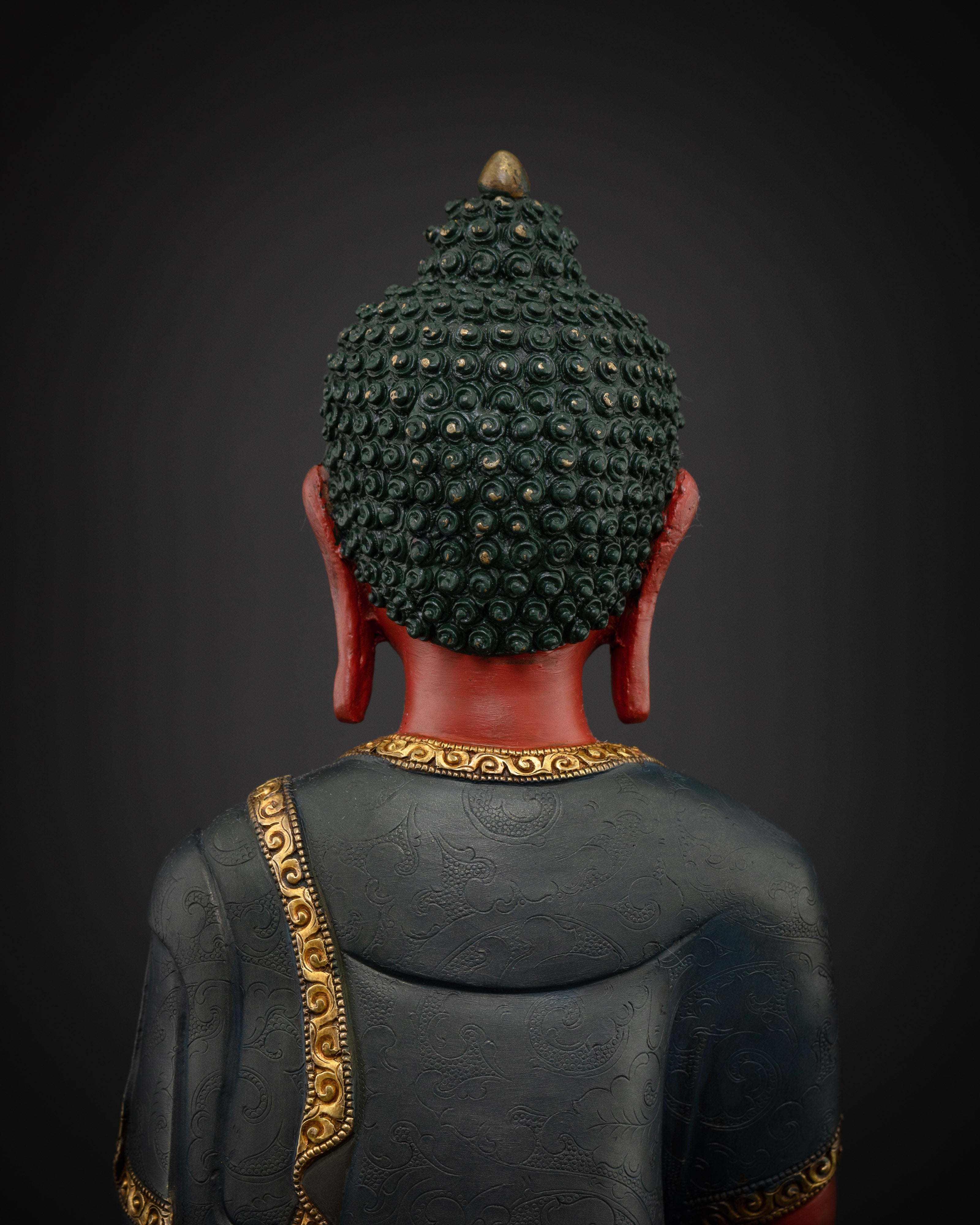 Stunning Red Buddha: A Unique Representation of Compassion and Courage