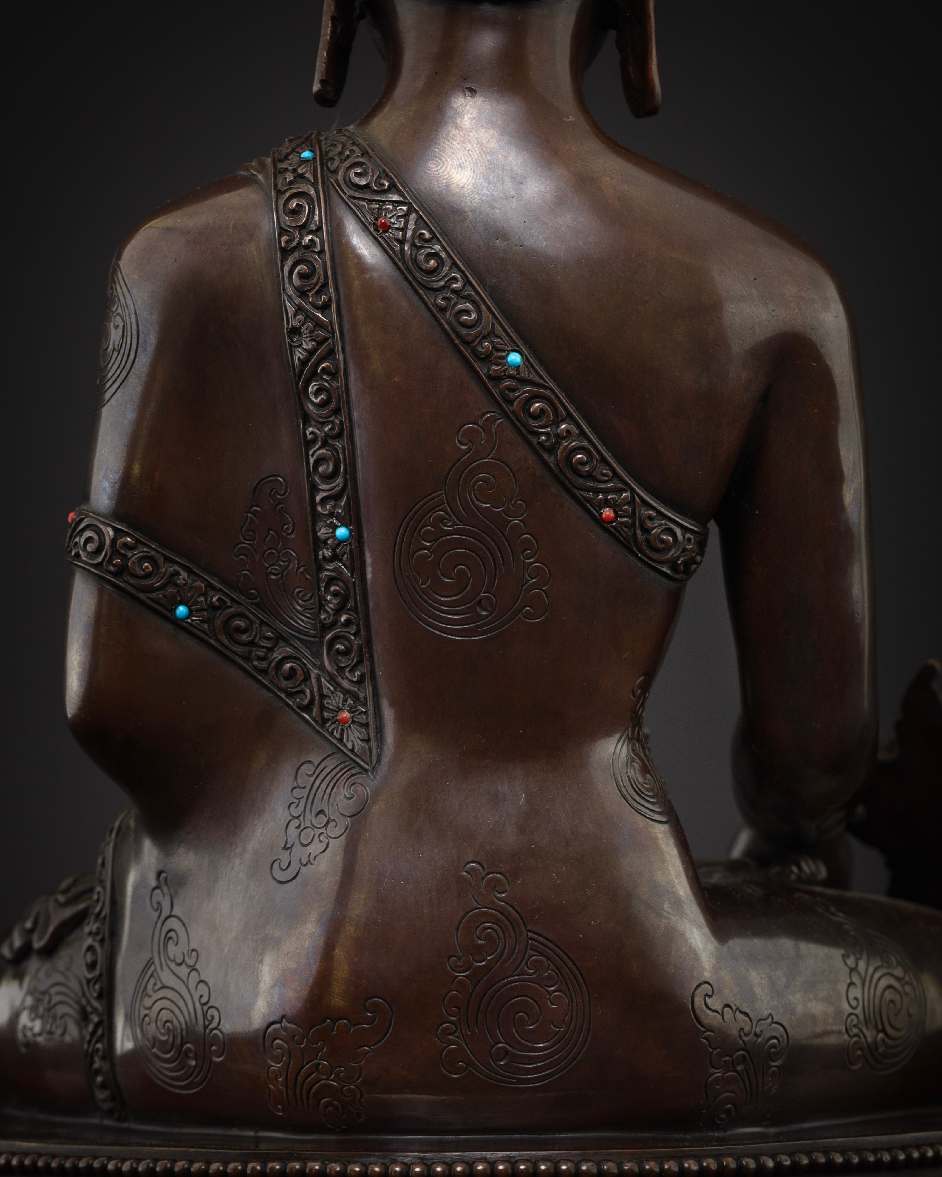 Oxidized Bhaisajyaguru Statue : Healing Buddha