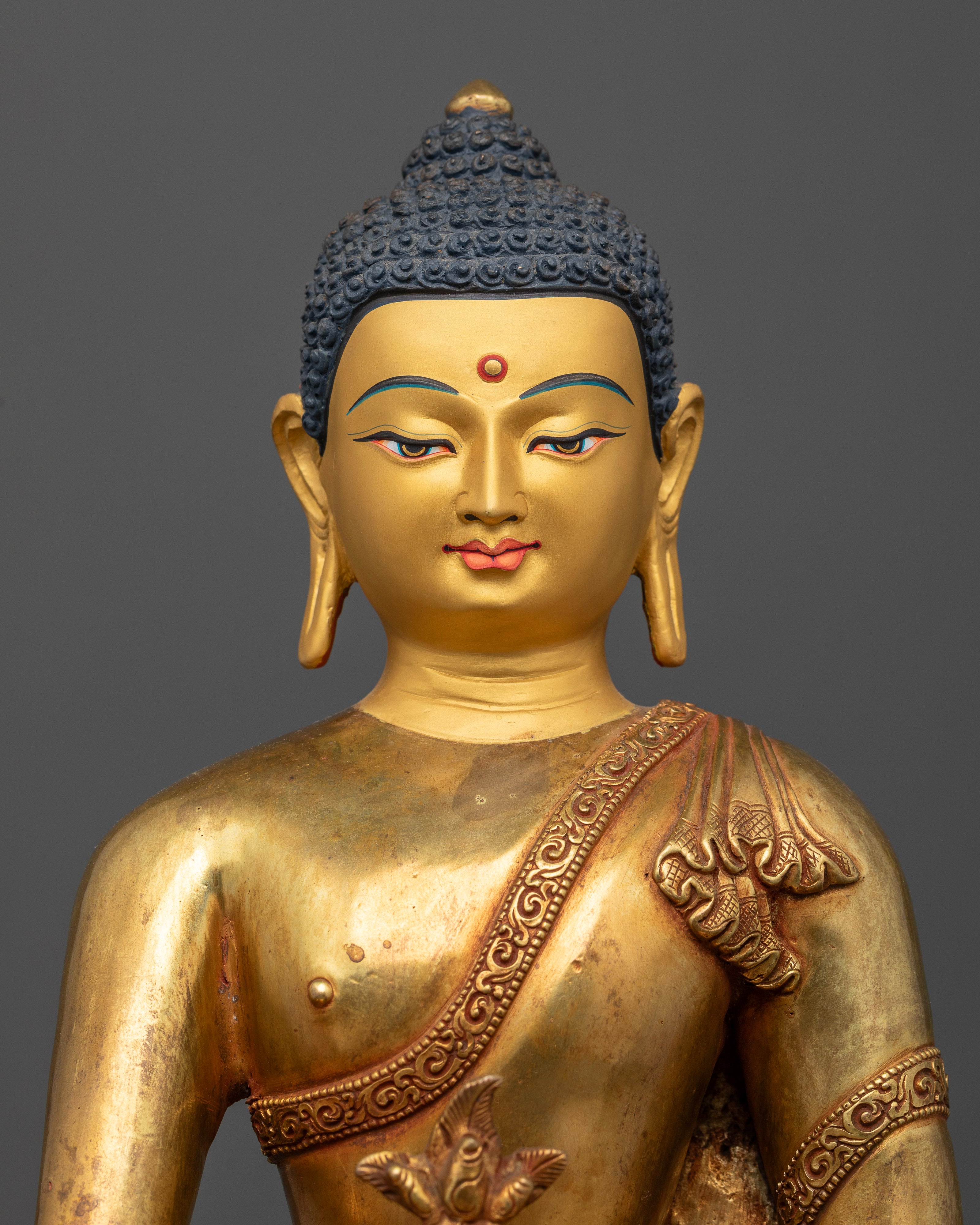 Traditional Sangye Menla Buddha Statue for Devotion and Health