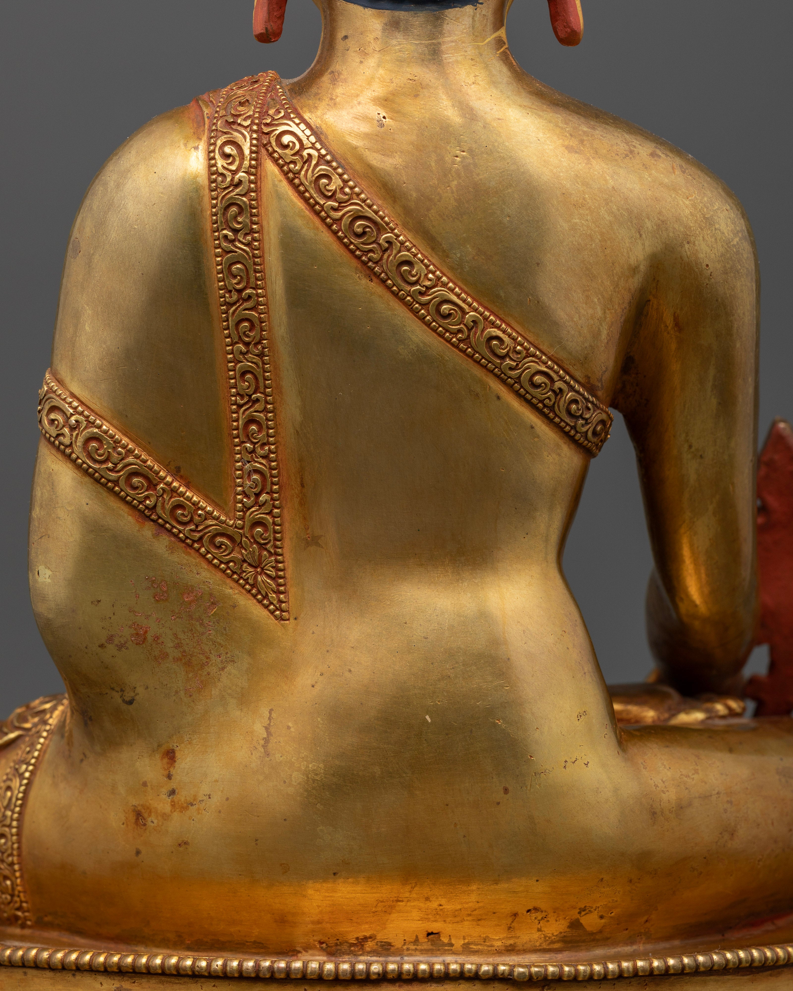 Traditional Sangye Menla Buddha Statue for Devotion and Health