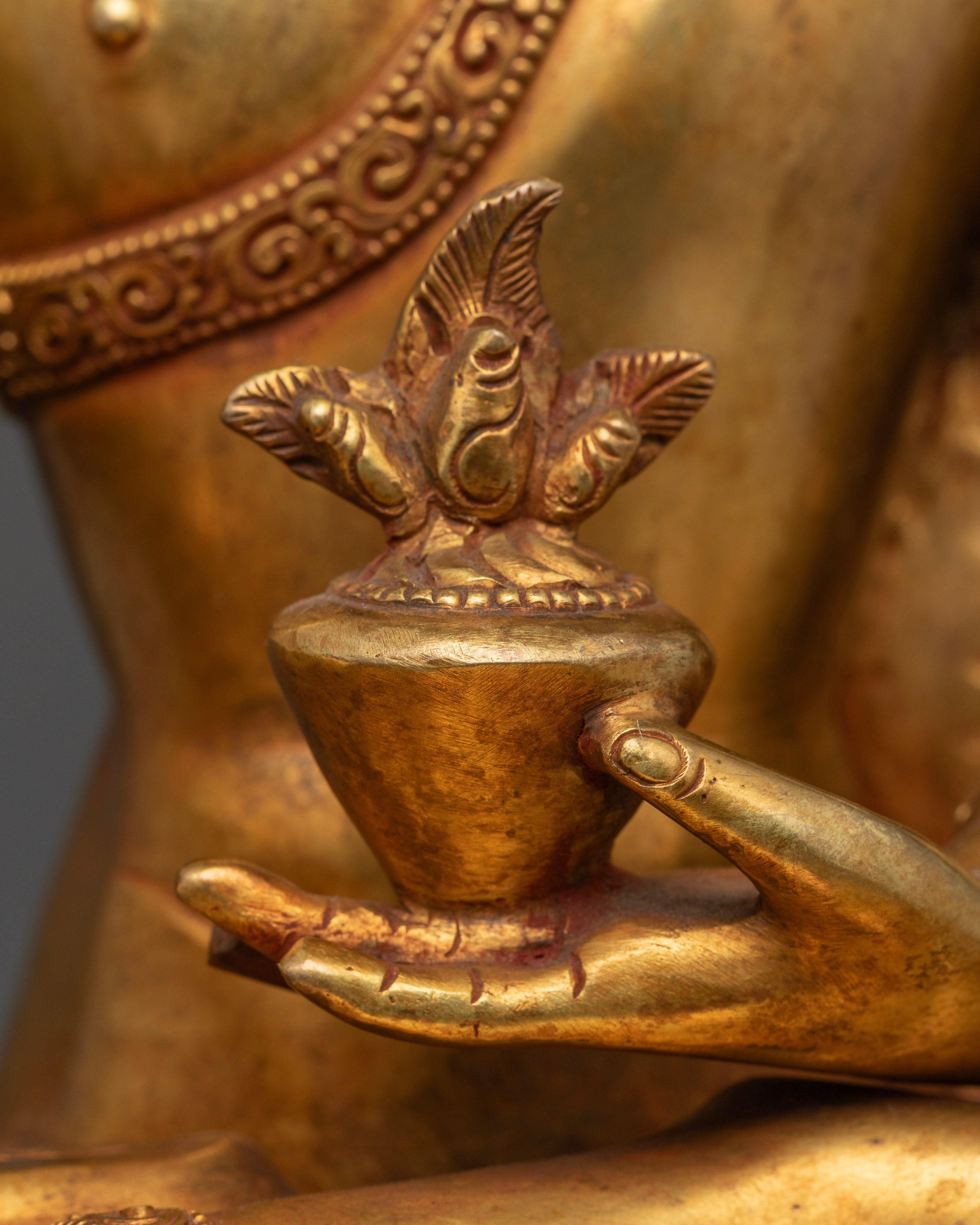Traditional Sangye Menla Buddha Statue for Devotion and Health