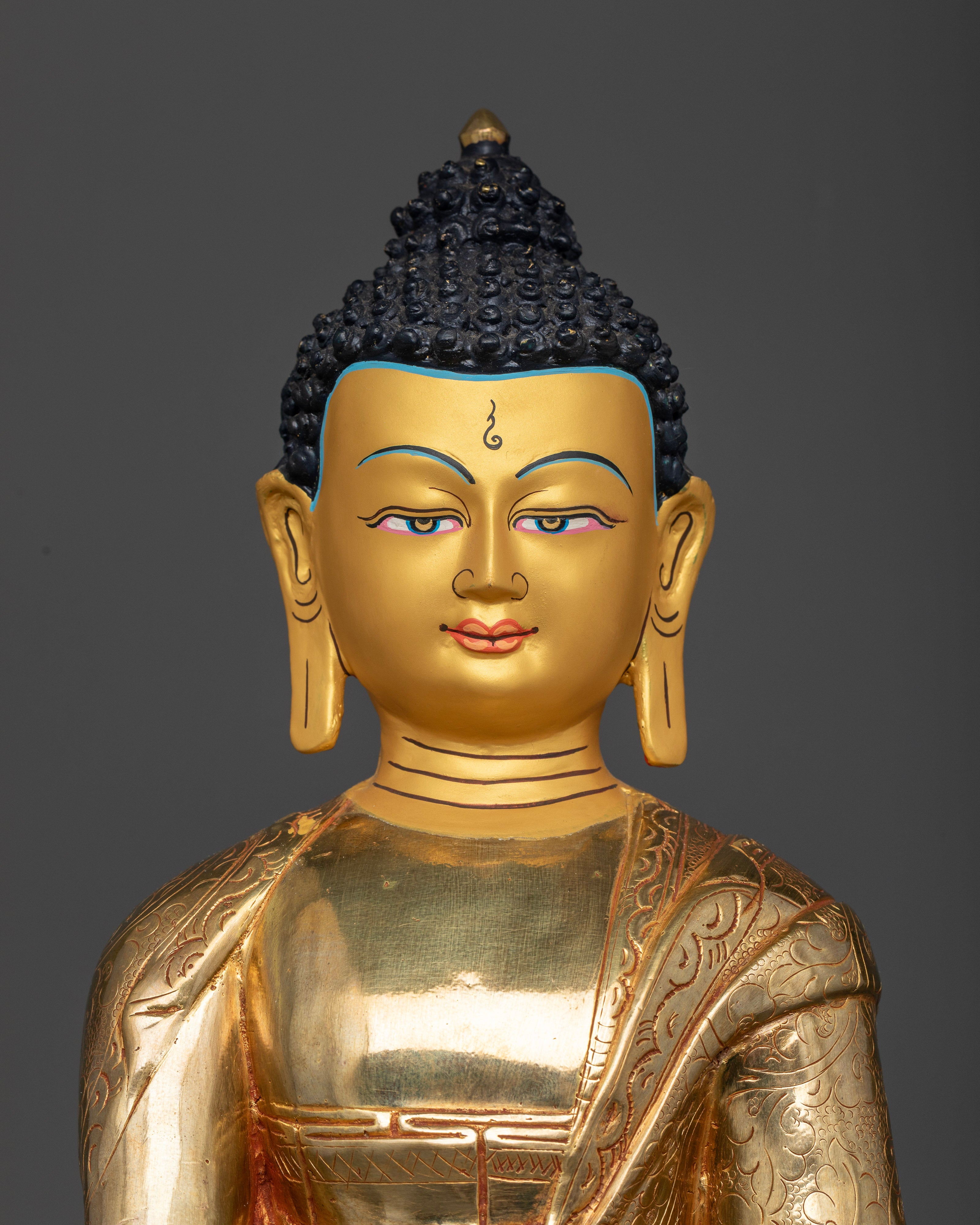 Shakyamuni Buddha Statue | Traditional Himalayan Art Nepal
