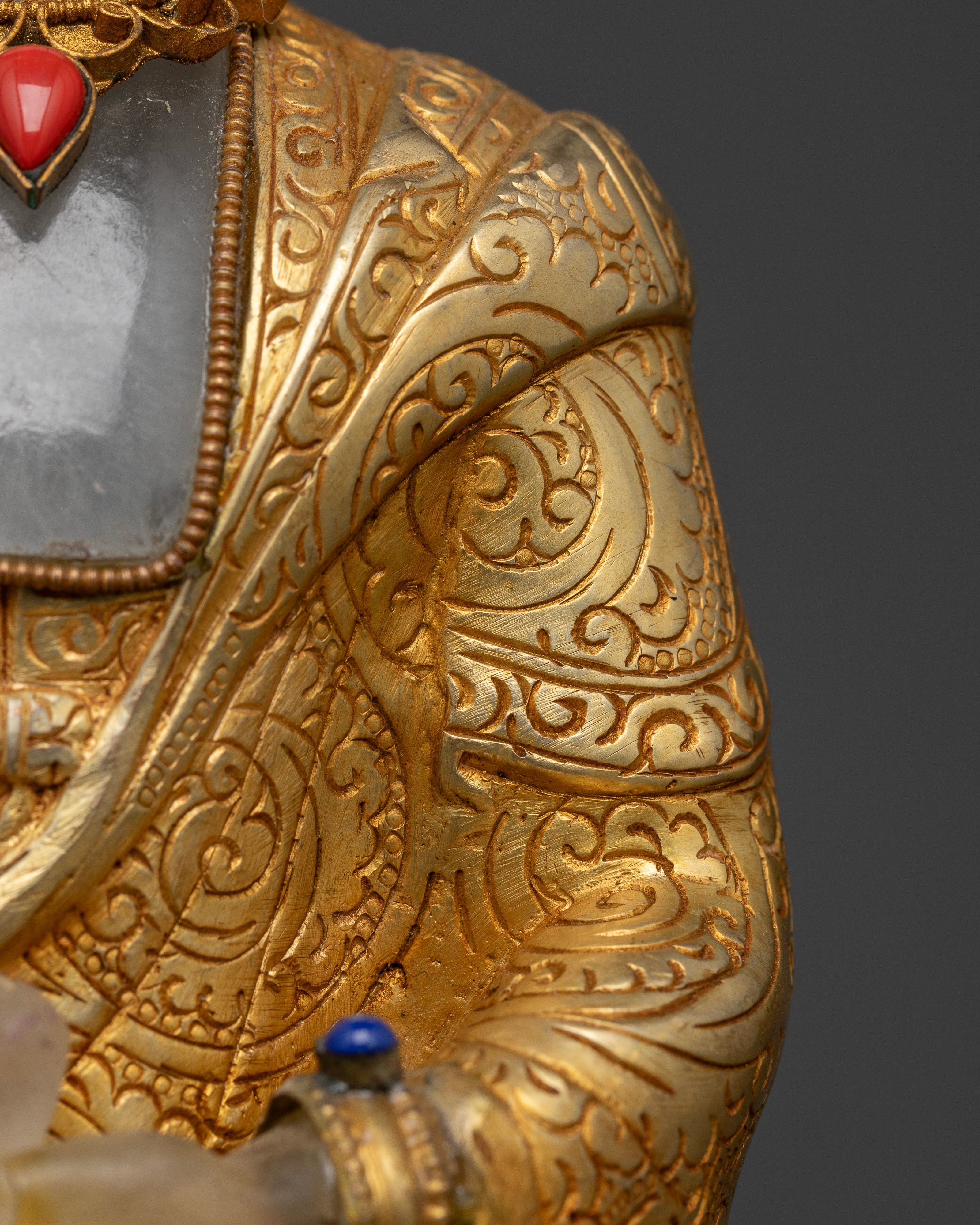 Celestial Glow: The Crystal Buddha Shakyamuni