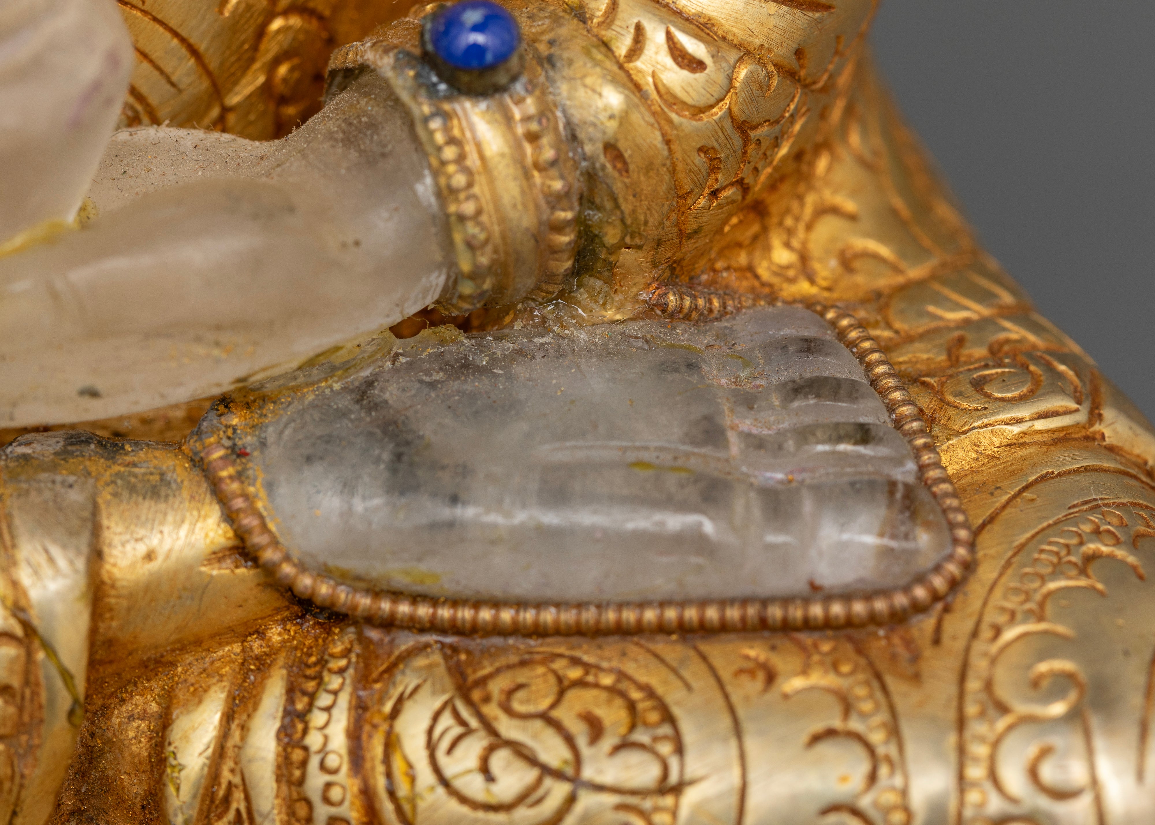Celestial Glow: The Crystal Buddha Shakyamuni