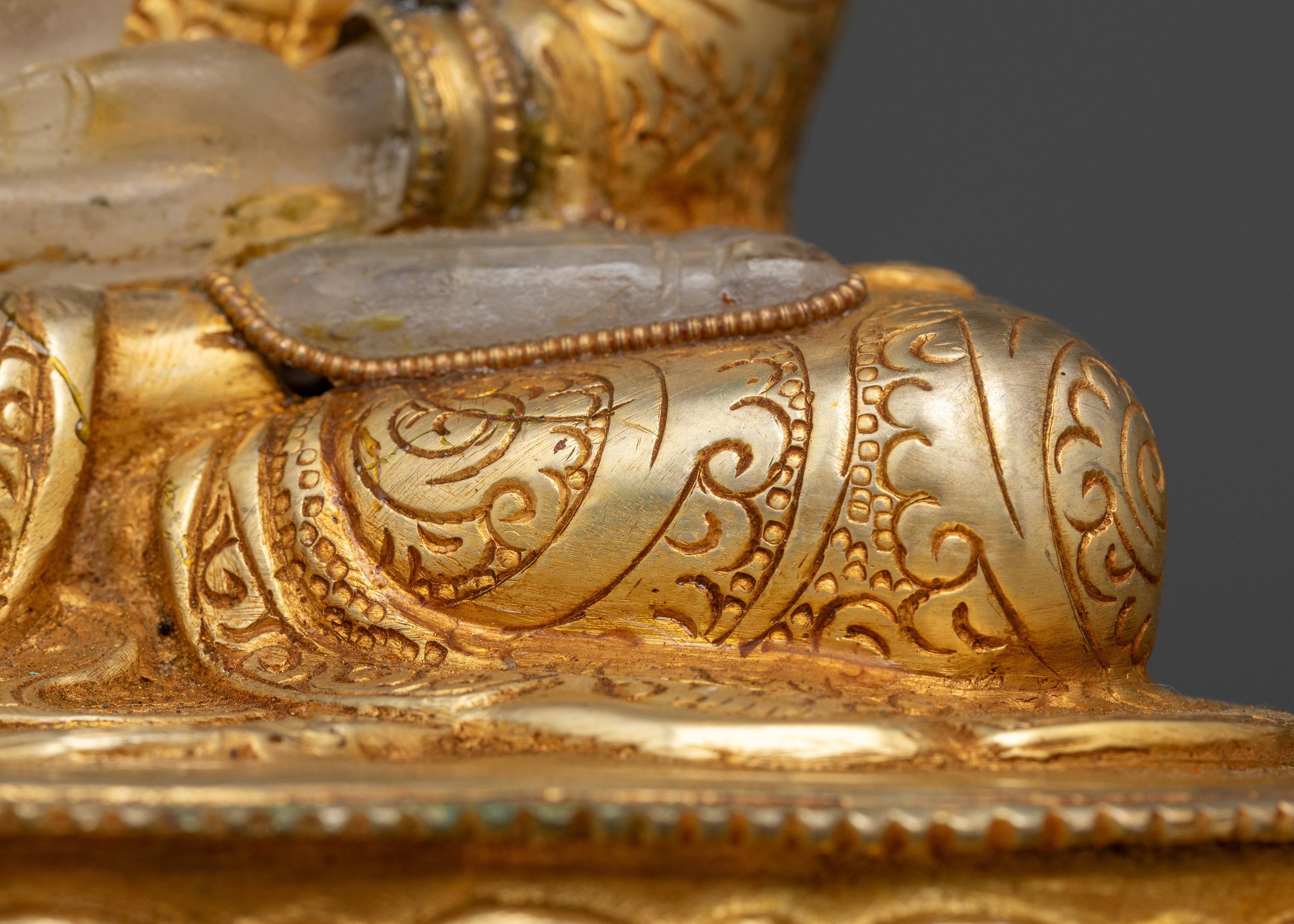 Celestial Glow: The Crystal Buddha Shakyamuni