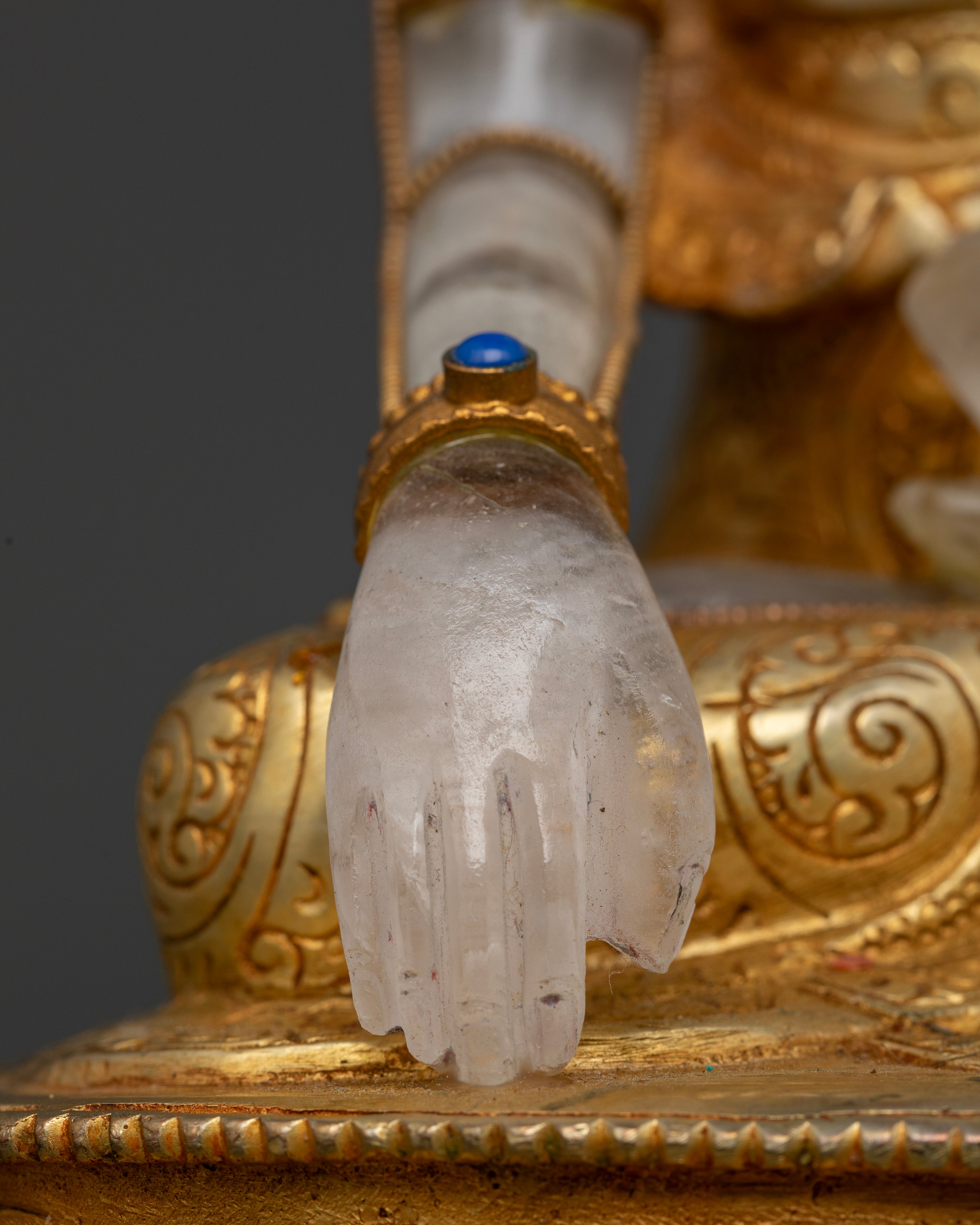 Celestial Glow: The Crystal Buddha Shakyamuni